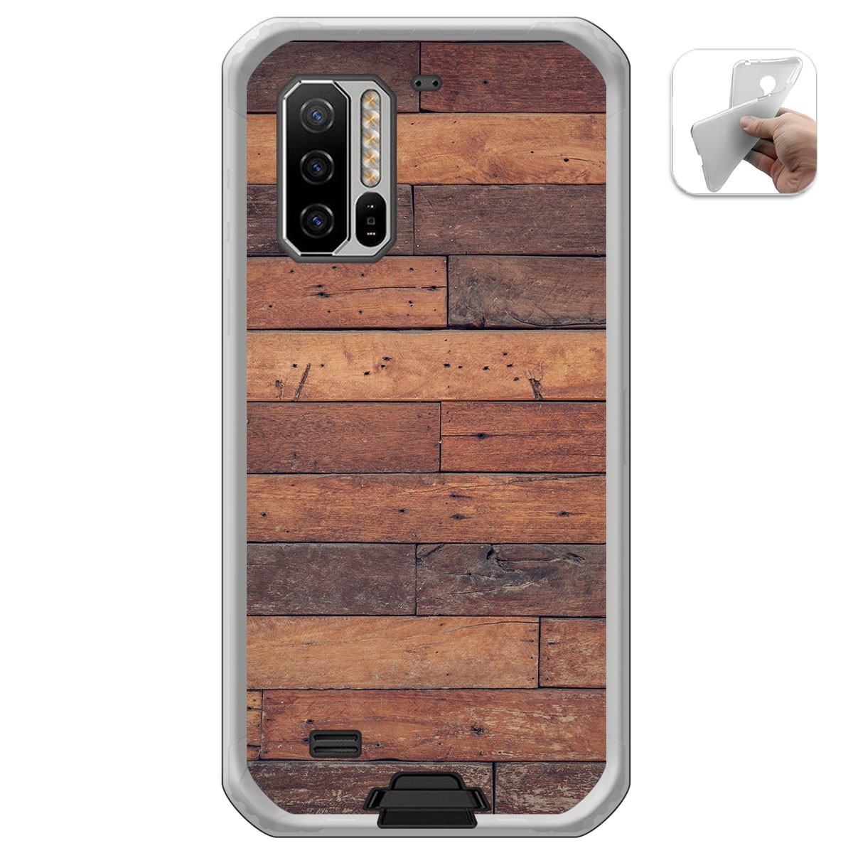 Funda Gel Tpu para Ulefone Armor 7 diseño Madera 03 Dibujos