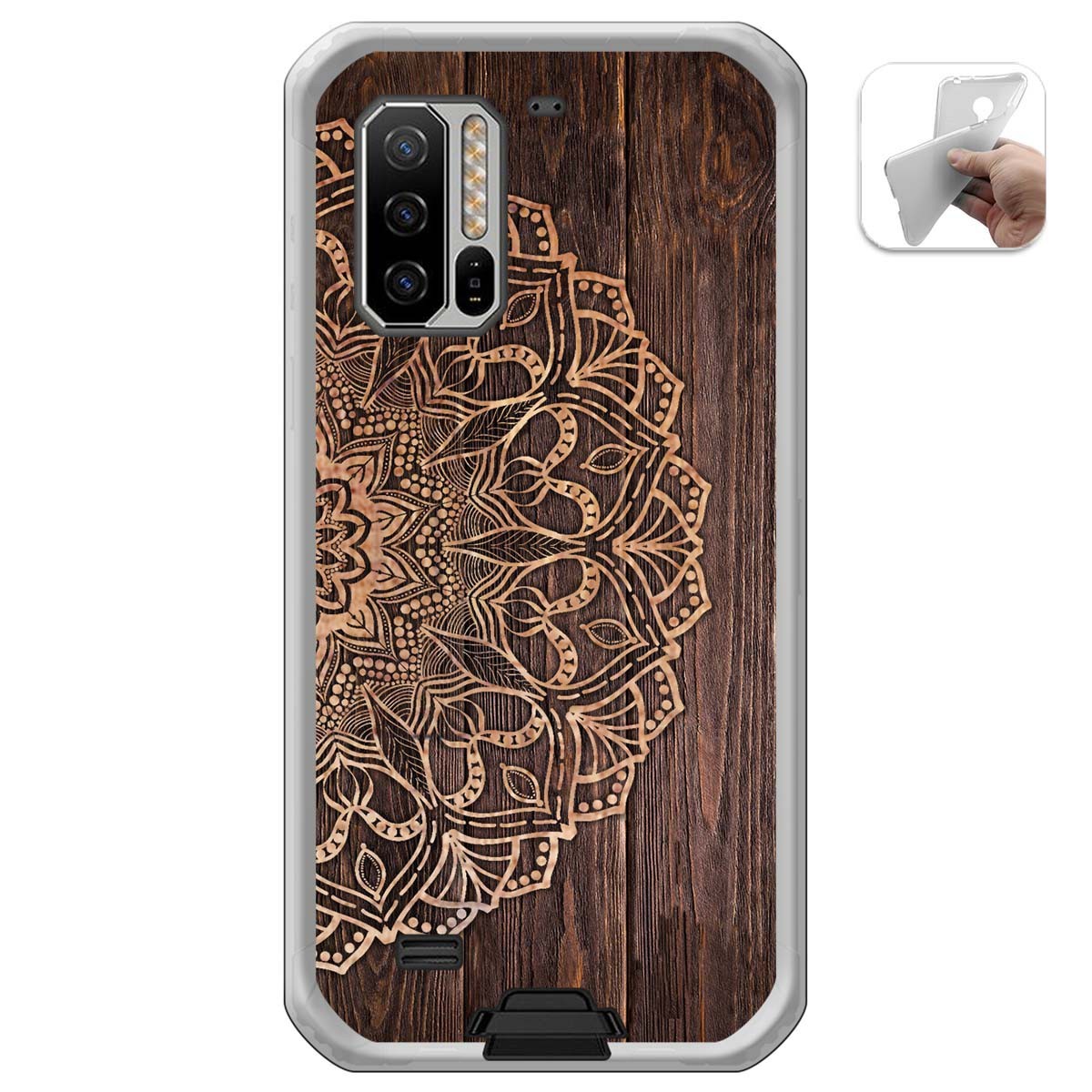 Funda Gel Tpu para Ulefone Armor 7 diseño Madera 06 Dibujos