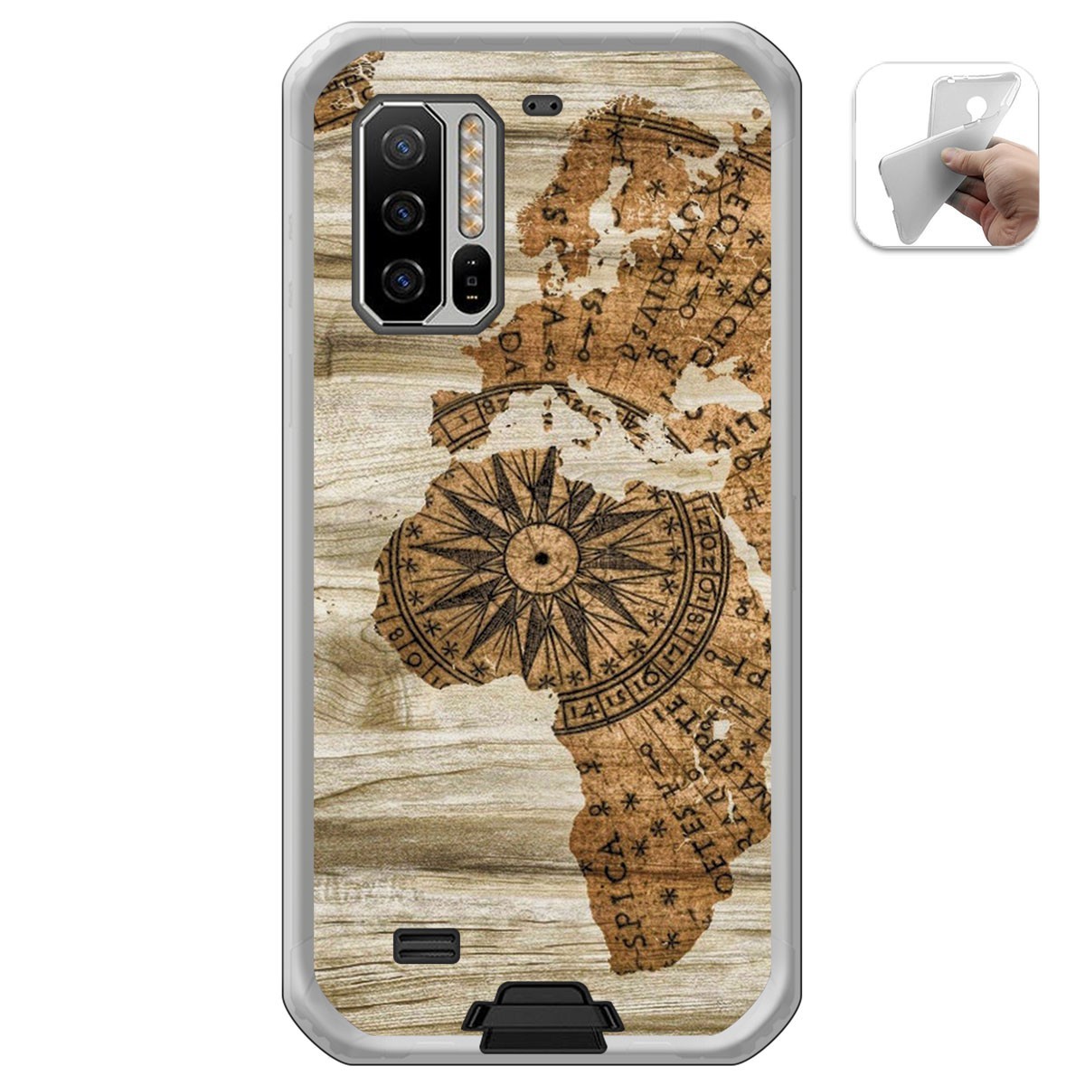 Funda Gel Tpu para Ulefone Armor 7 diseño Madera 07 Dibujos