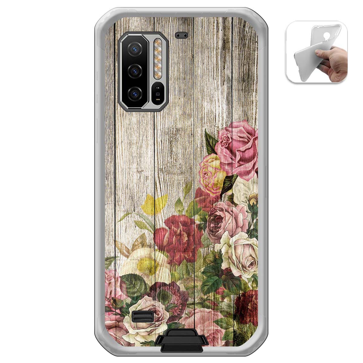 Funda Gel Tpu para Ulefone Armor 7 diseño Madera 08 Dibujos