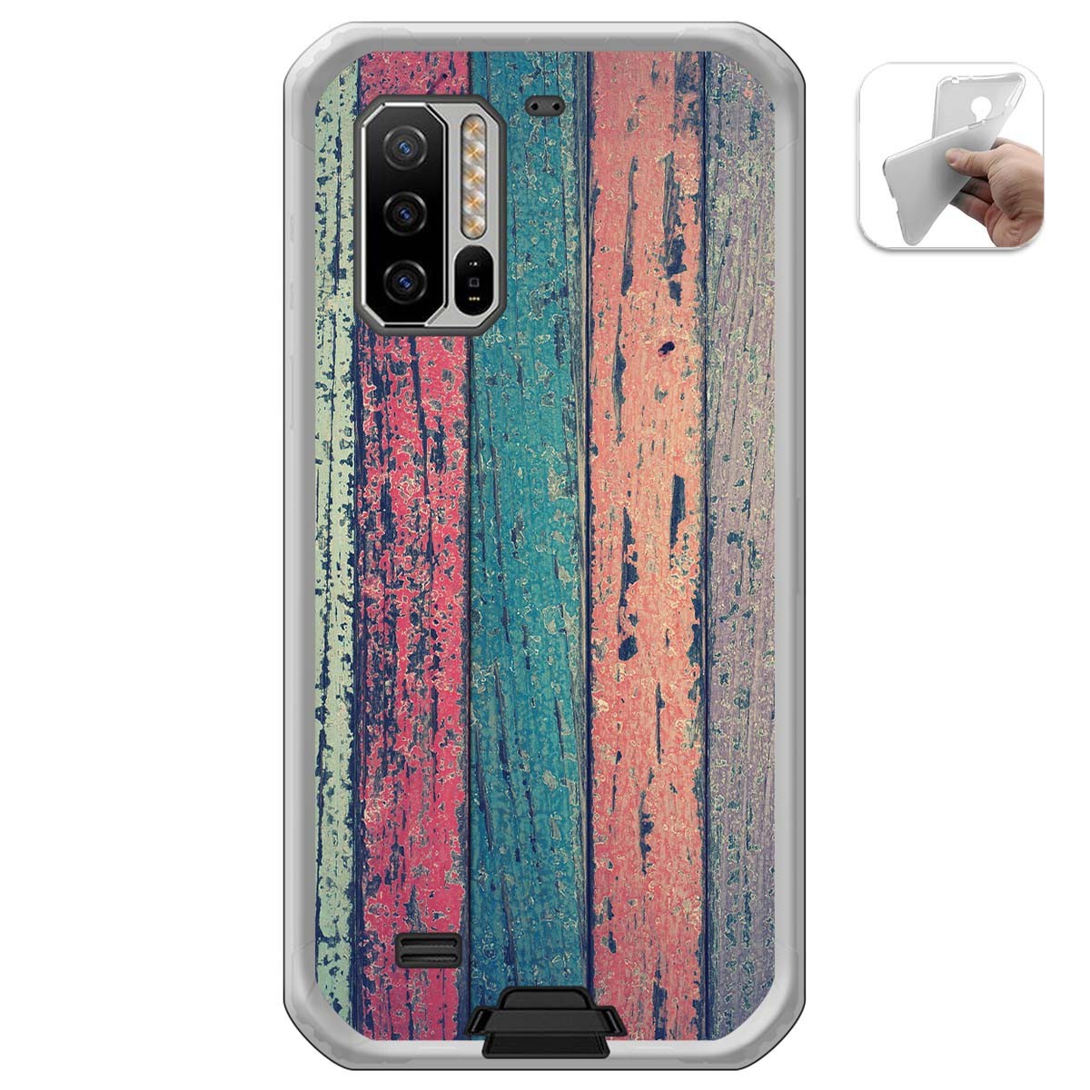 Funda Gel Tpu para Ulefone Armor 7 diseño Madera 10 Dibujos