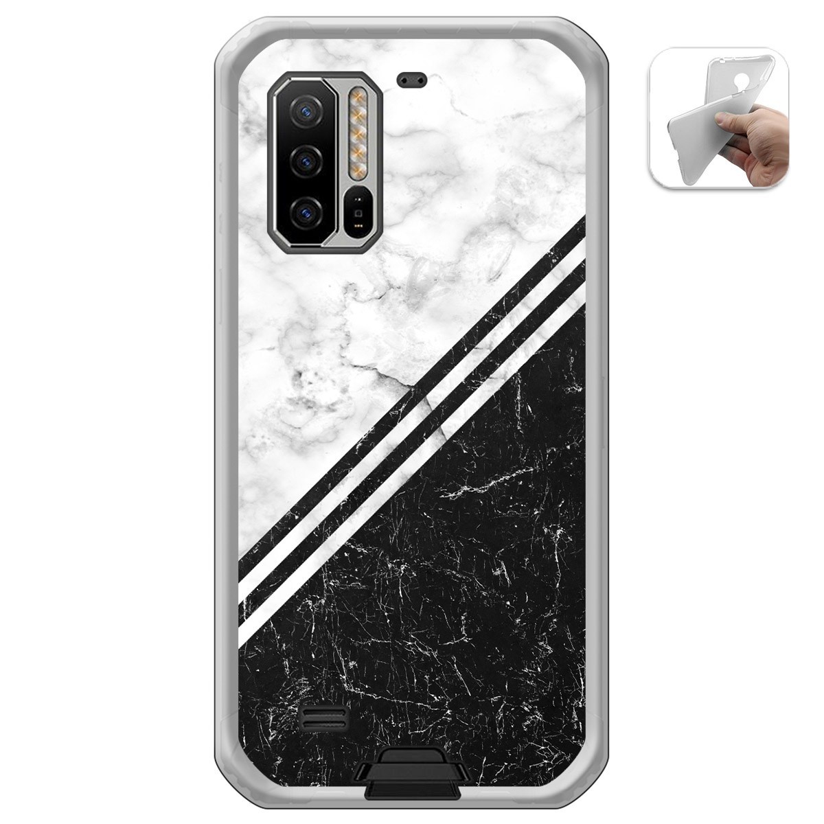 Funda Gel Tpu para Ulefone Armor 7 diseño Mármol 01 Dibujos