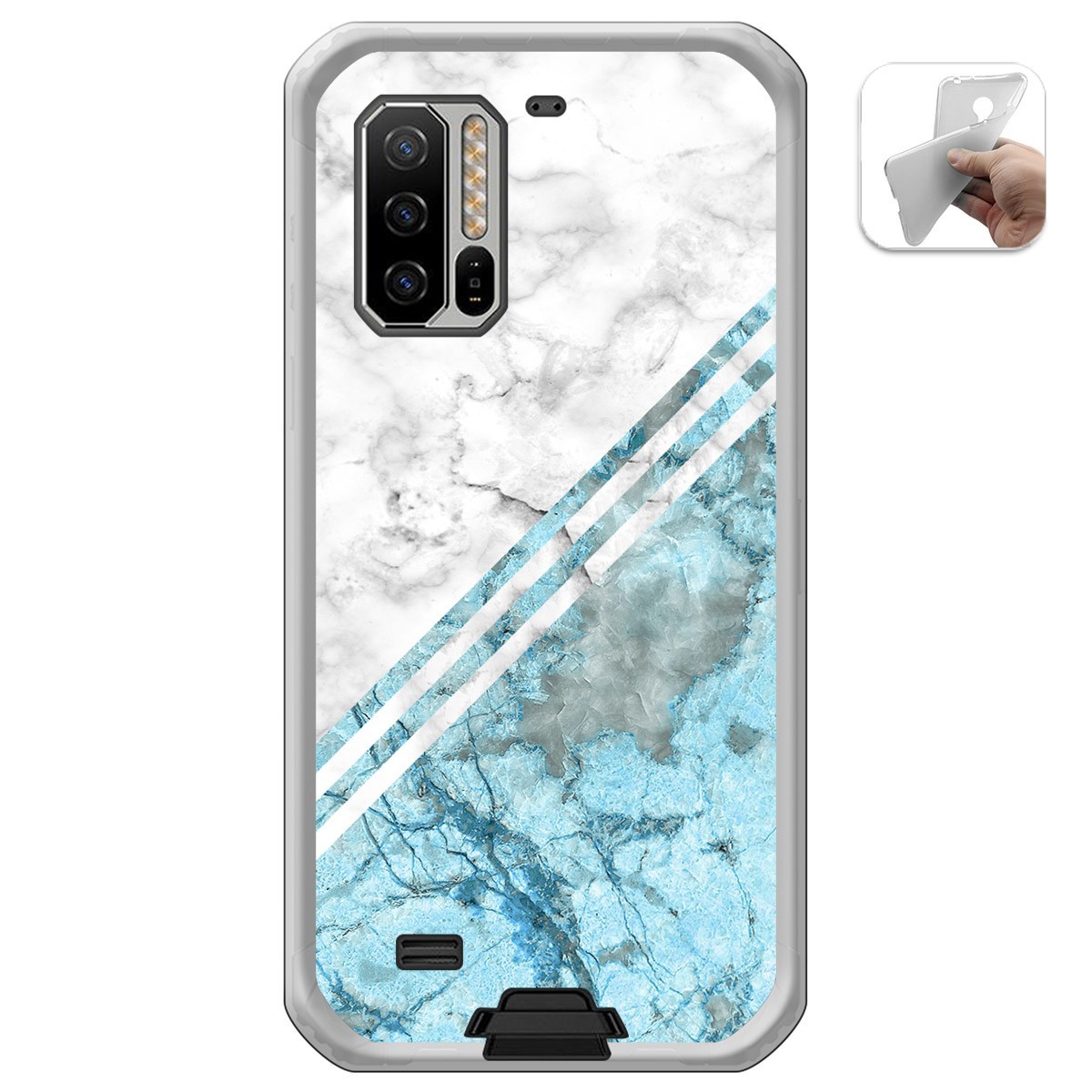 Funda Gel Tpu para Ulefone Armor 7 diseño Mármol 02 Dibujos
