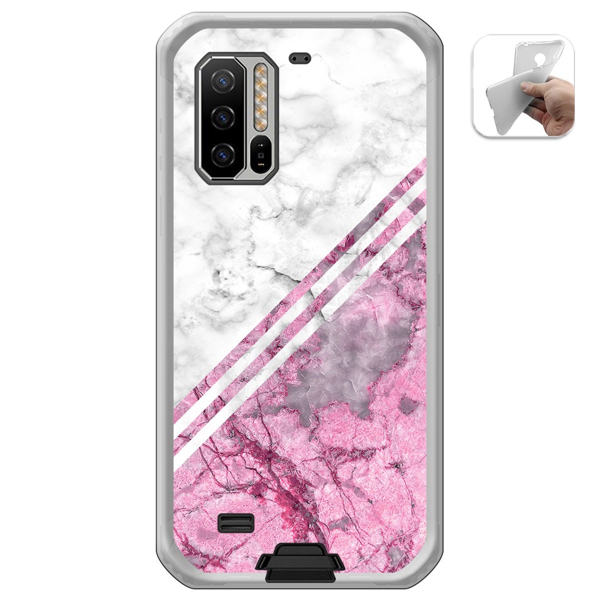 Funda Gel Tpu para Ulefone Armor 7 diseño Mármol 03 Dibujos