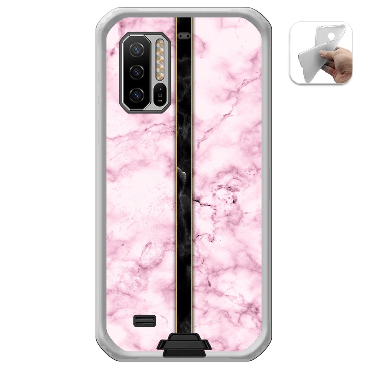 Funda Gel Tpu para Ulefone Armor 7 diseño Mármol 04 Dibujos