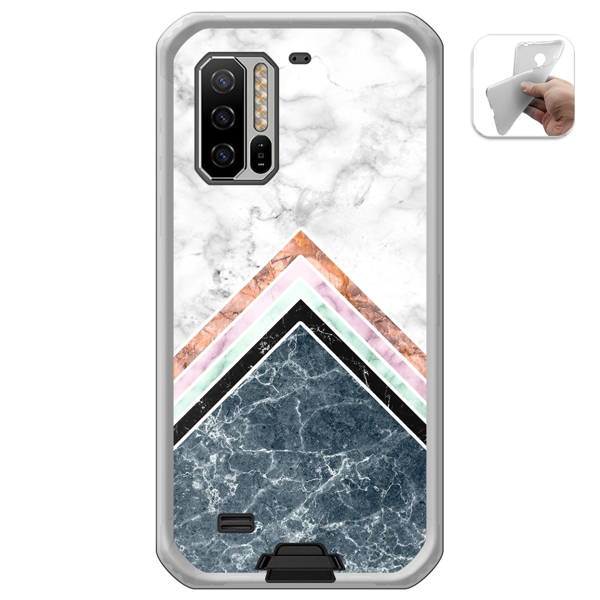 Funda Gel Tpu para Ulefone Armor 7 diseño Mármol 05 Dibujos