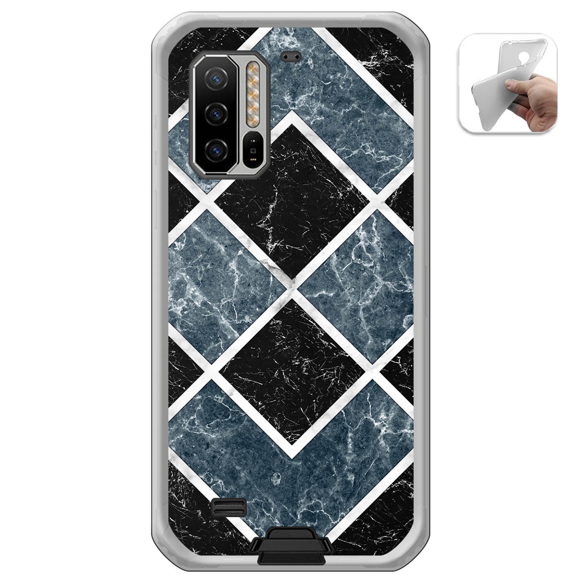 Funda Gel Tpu para Ulefone Armor 7 diseño Mármol 06 Dibujos