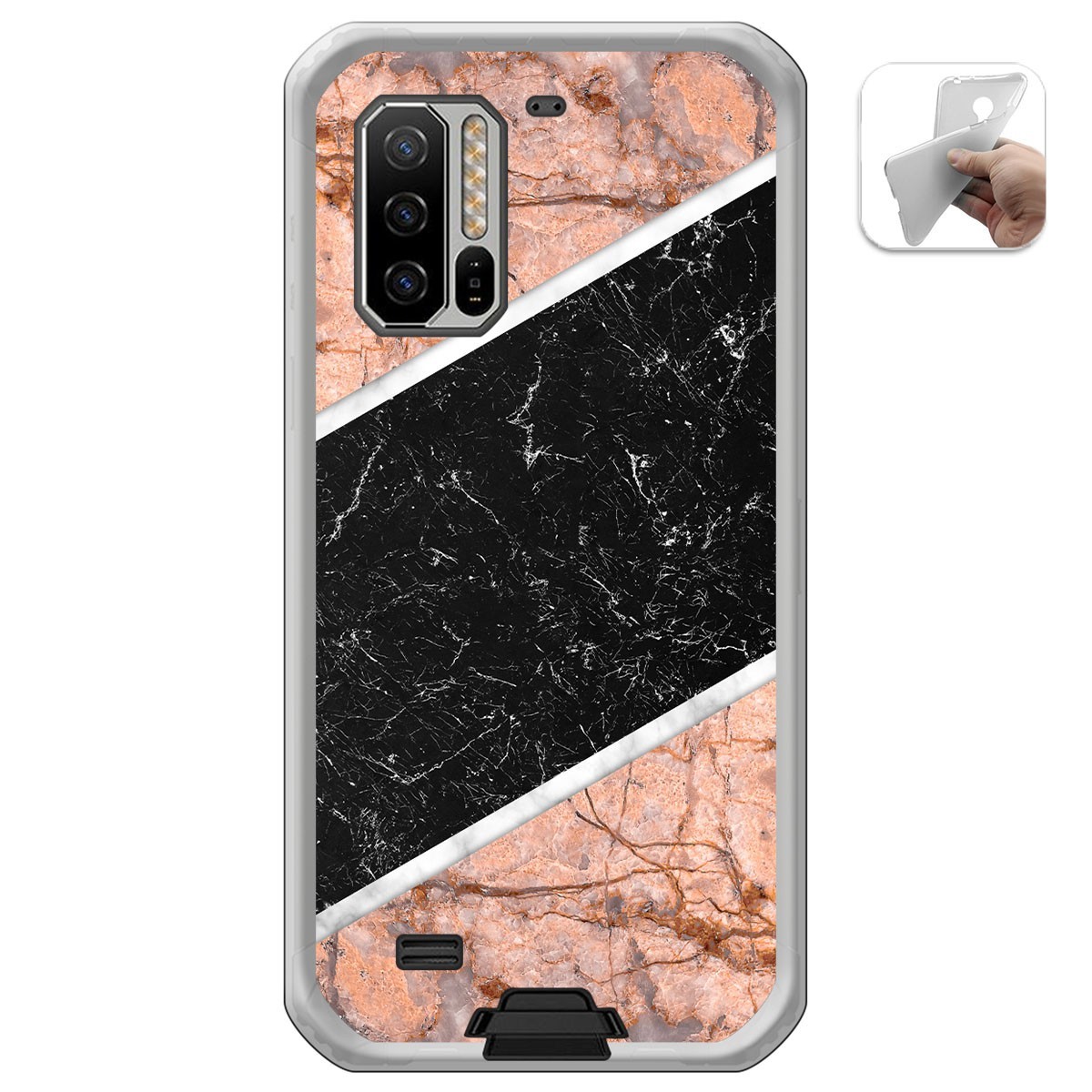 Funda Gel Tpu para Ulefone Armor 7 diseño Mármol 07 Dibujos