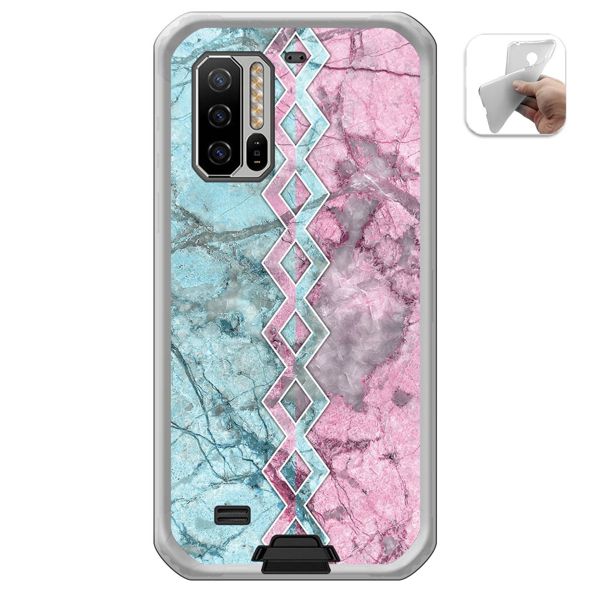 Funda Gel Tpu para Ulefone Armor 7 diseño Mármol 08 Dibujos