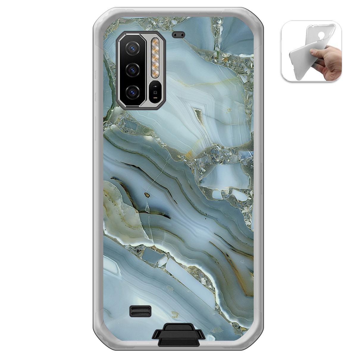 Funda Gel Tpu para Ulefone Armor 7 diseño Mármol 09 Dibujos
