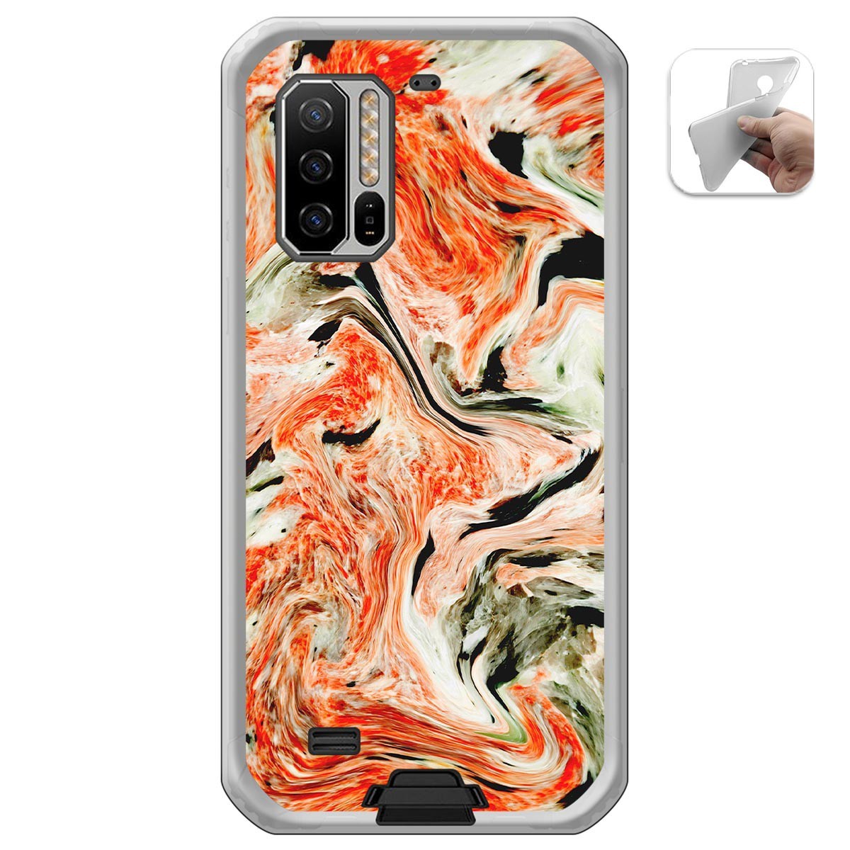Funda Gel Tpu para Ulefone Armor 7 diseño Mármol 12 Dibujos