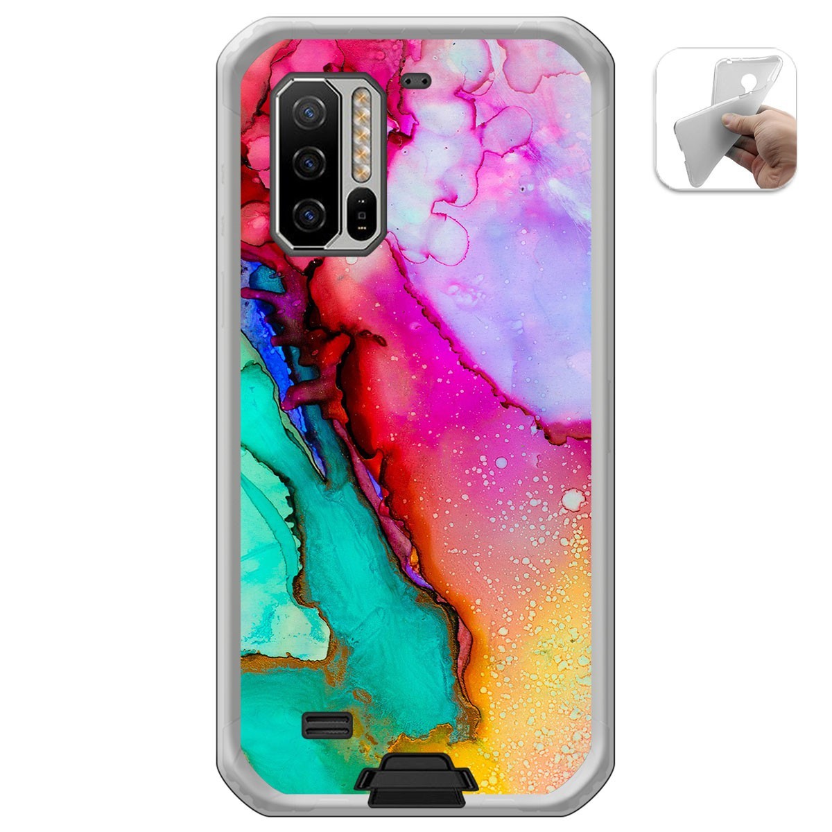 Funda Gel Tpu para Ulefone Armor 7 diseño Mármol 15 Dibujos