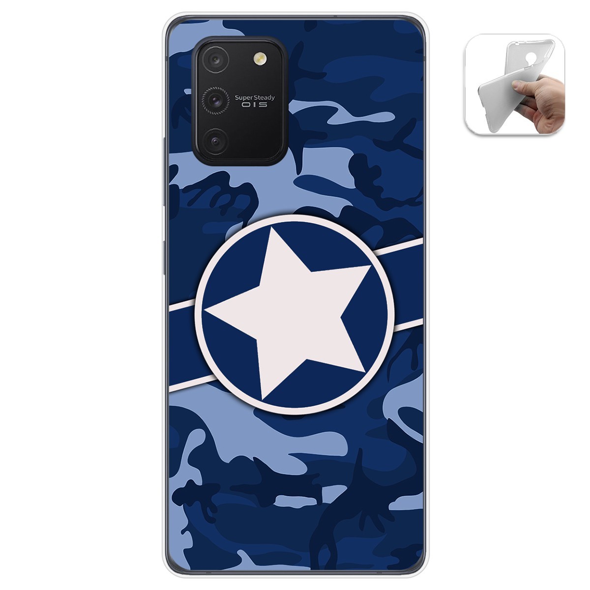 Funda Gel Tpu para Samsung Galaxy S10 Lite diseño Camuflaje 03 Dibujos