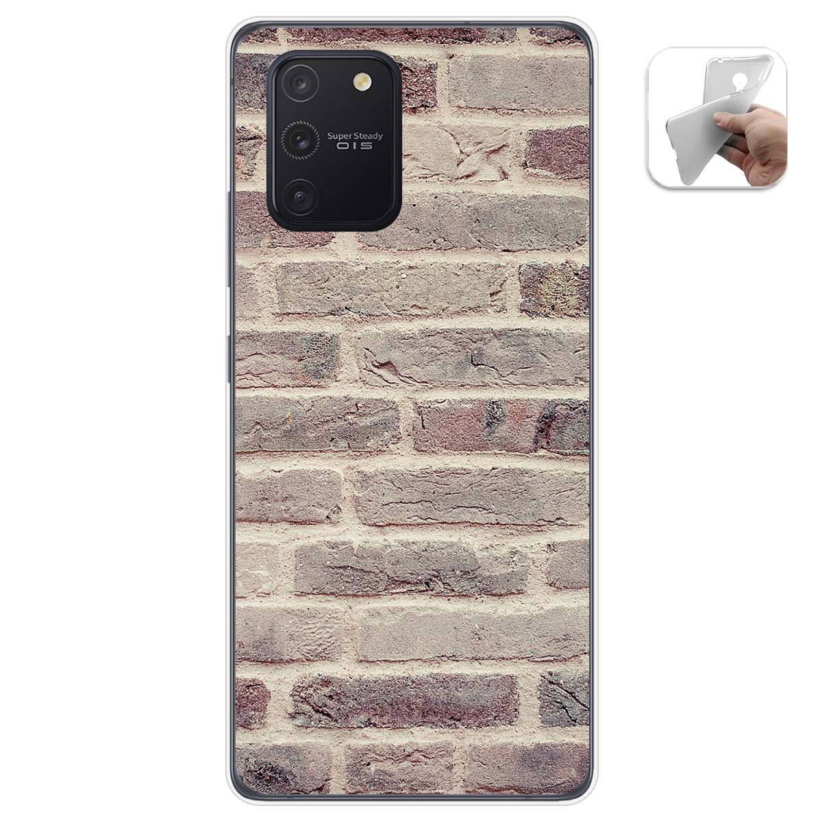 Funda Gel Tpu para Samsung Galaxy S10 Lite diseño Ladrillo 01 Dibujos