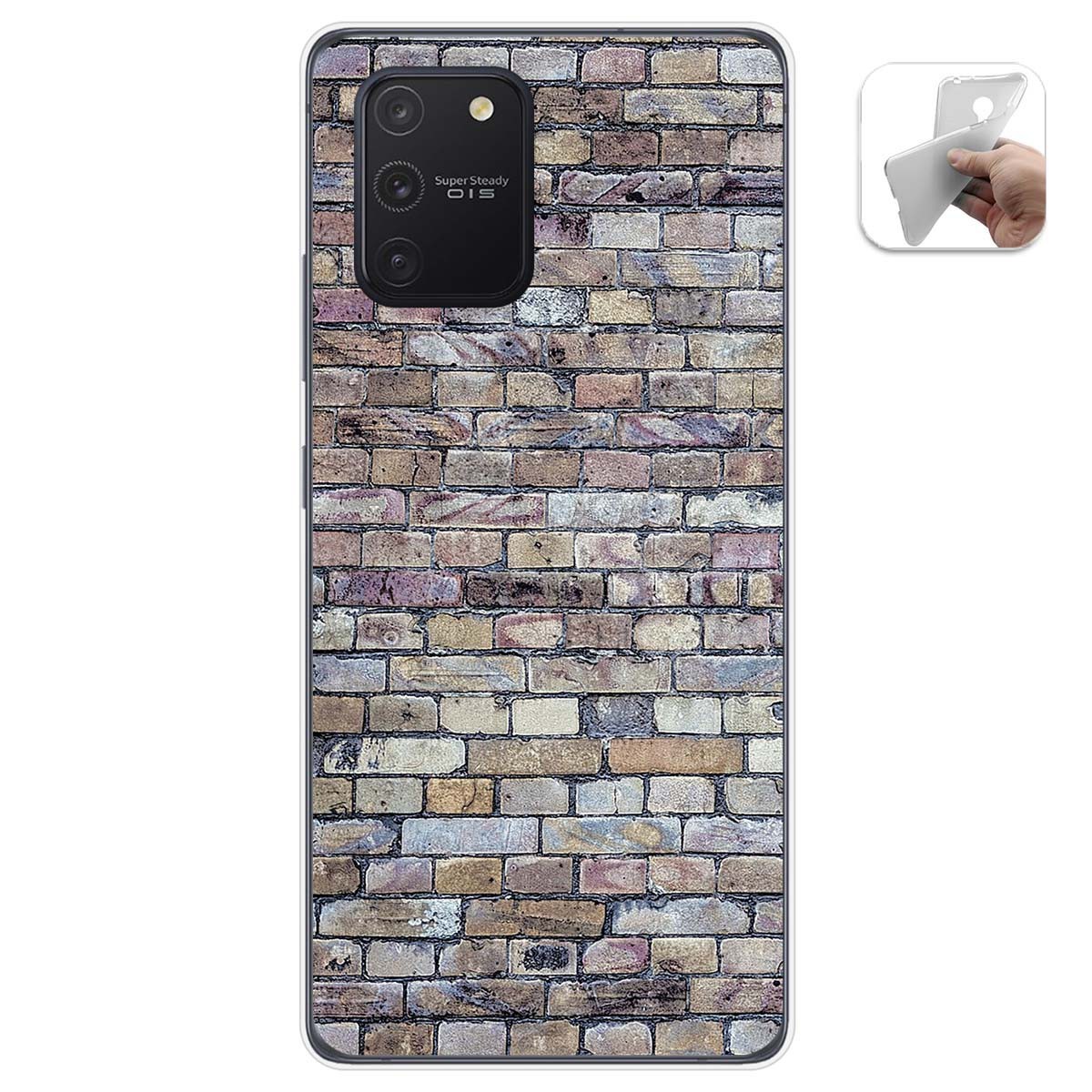 Funda Gel Tpu para Samsung Galaxy S10 Lite diseño Ladrillo 02 Dibujos