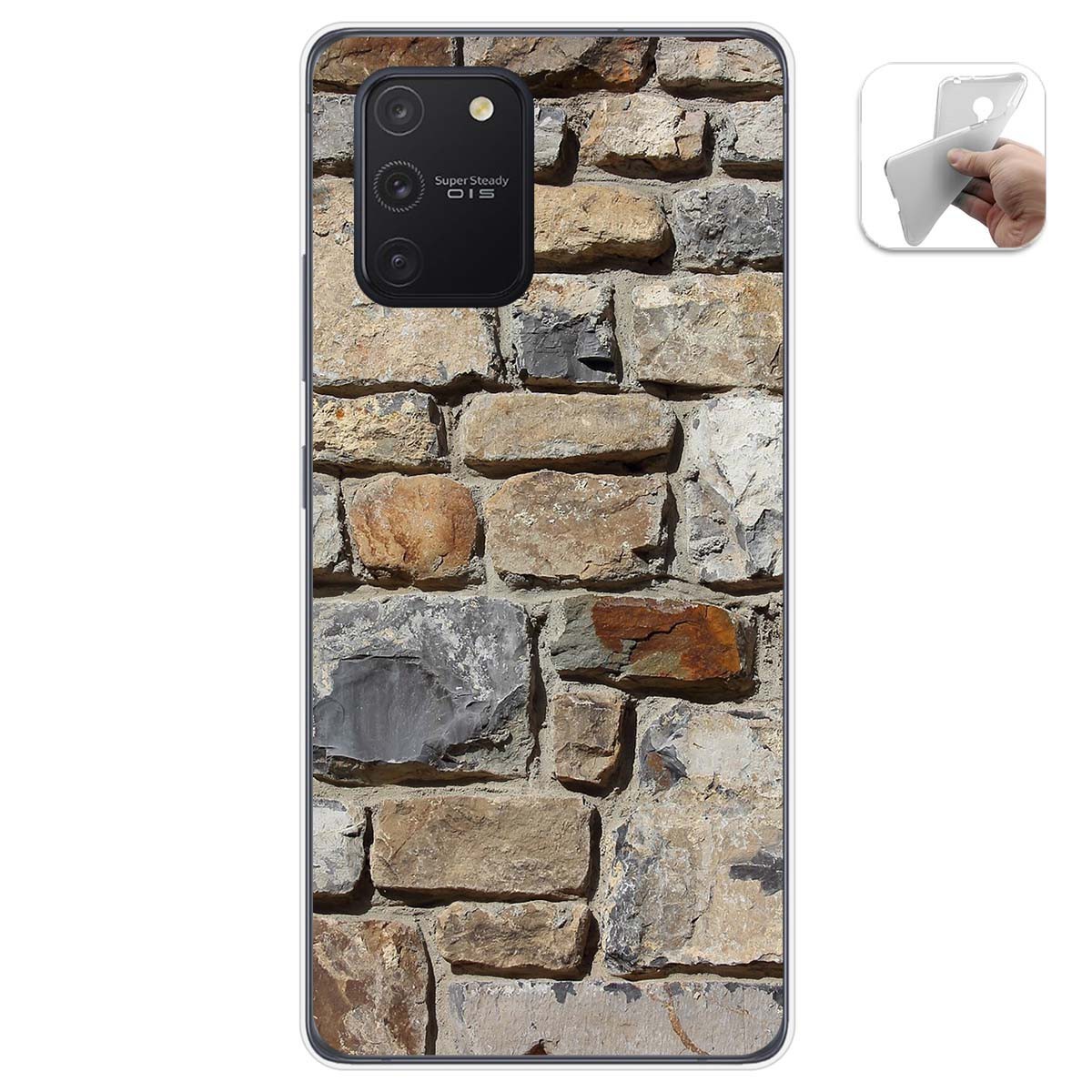 Funda Gel Tpu para Samsung Galaxy S10 Lite diseño Ladrillo 03 Dibujos