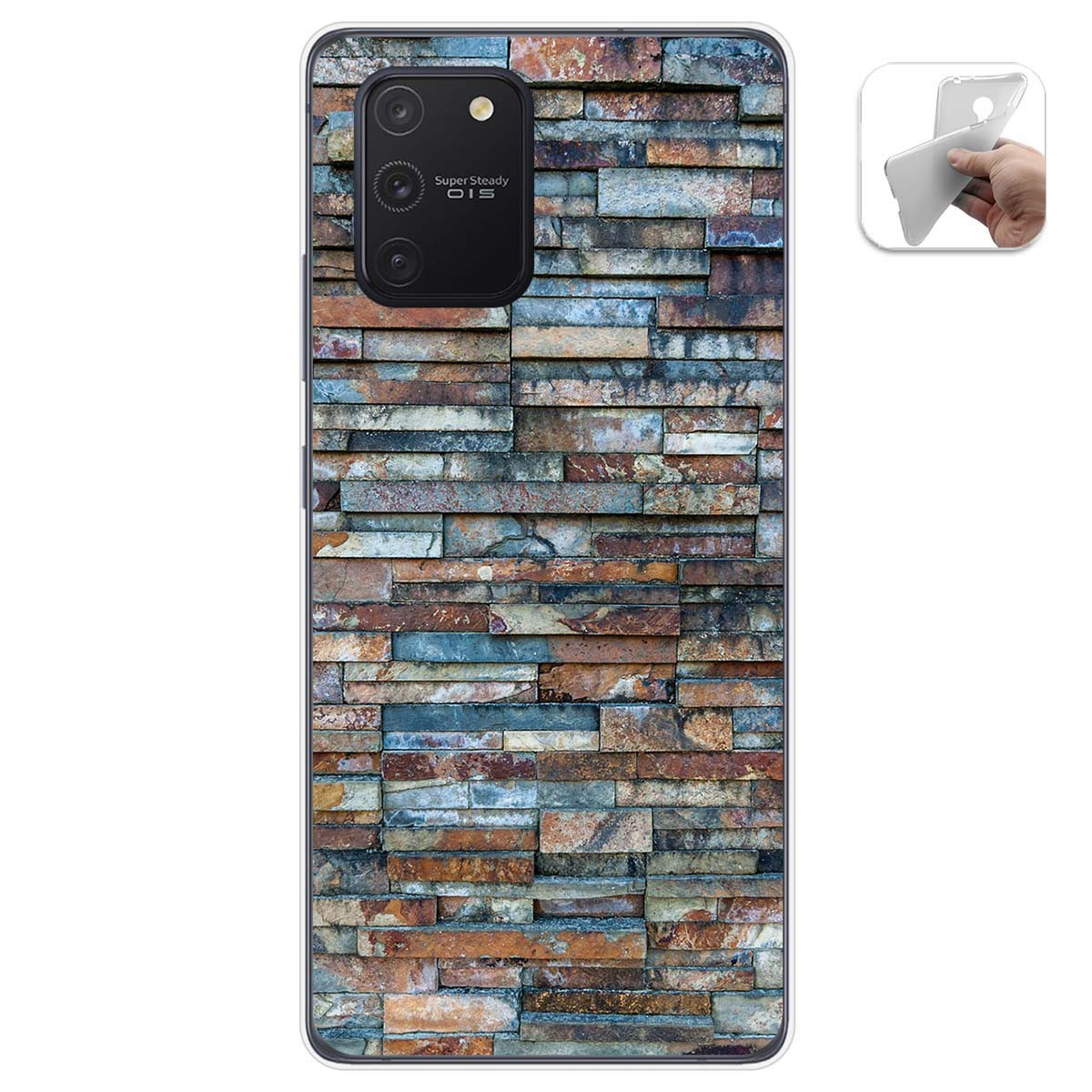 Funda Gel Tpu para Samsung Galaxy S10 Lite diseño Ladrillo 05 Dibujos