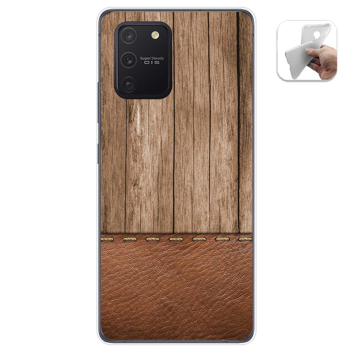 Funda Gel Tpu para Samsung Galaxy S10 Lite diseño Madera 09 Dibujos