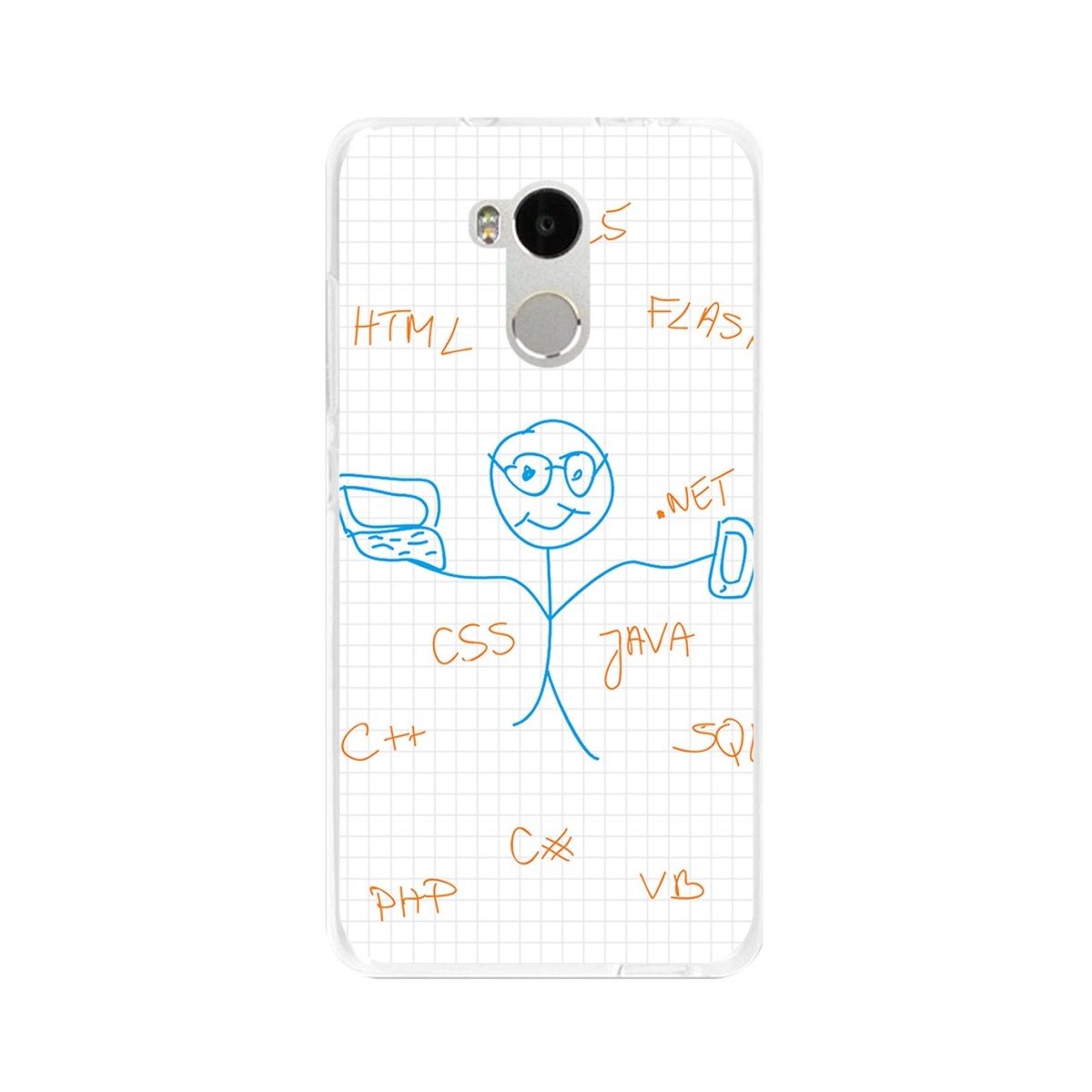 Funda Gel Tpu para Xiaomi Redmi 4 Pro Diseño Informatico Dibujos