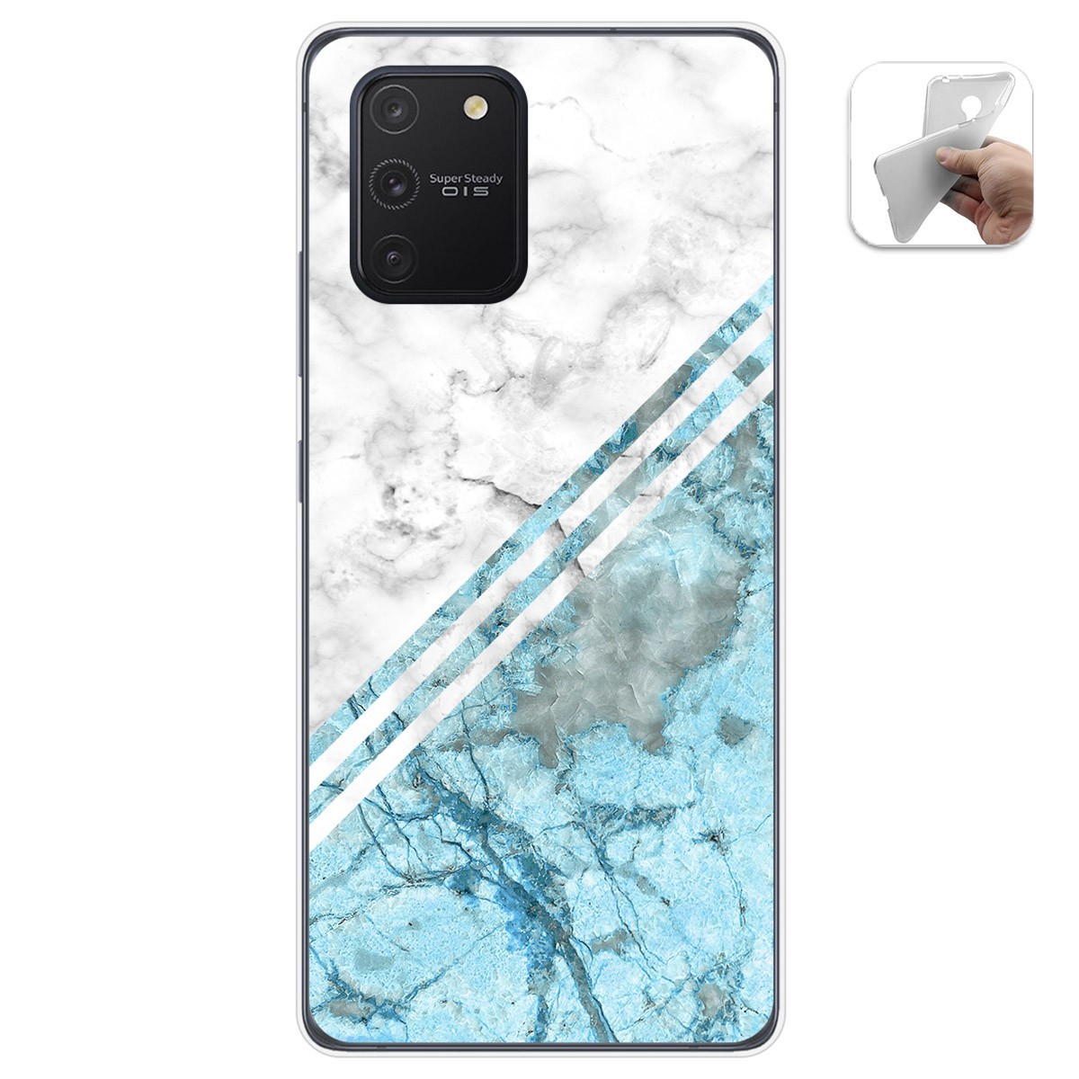 Funda Gel Tpu para Samsung Galaxy S10 Lite diseño Mármol 02 Dibujos