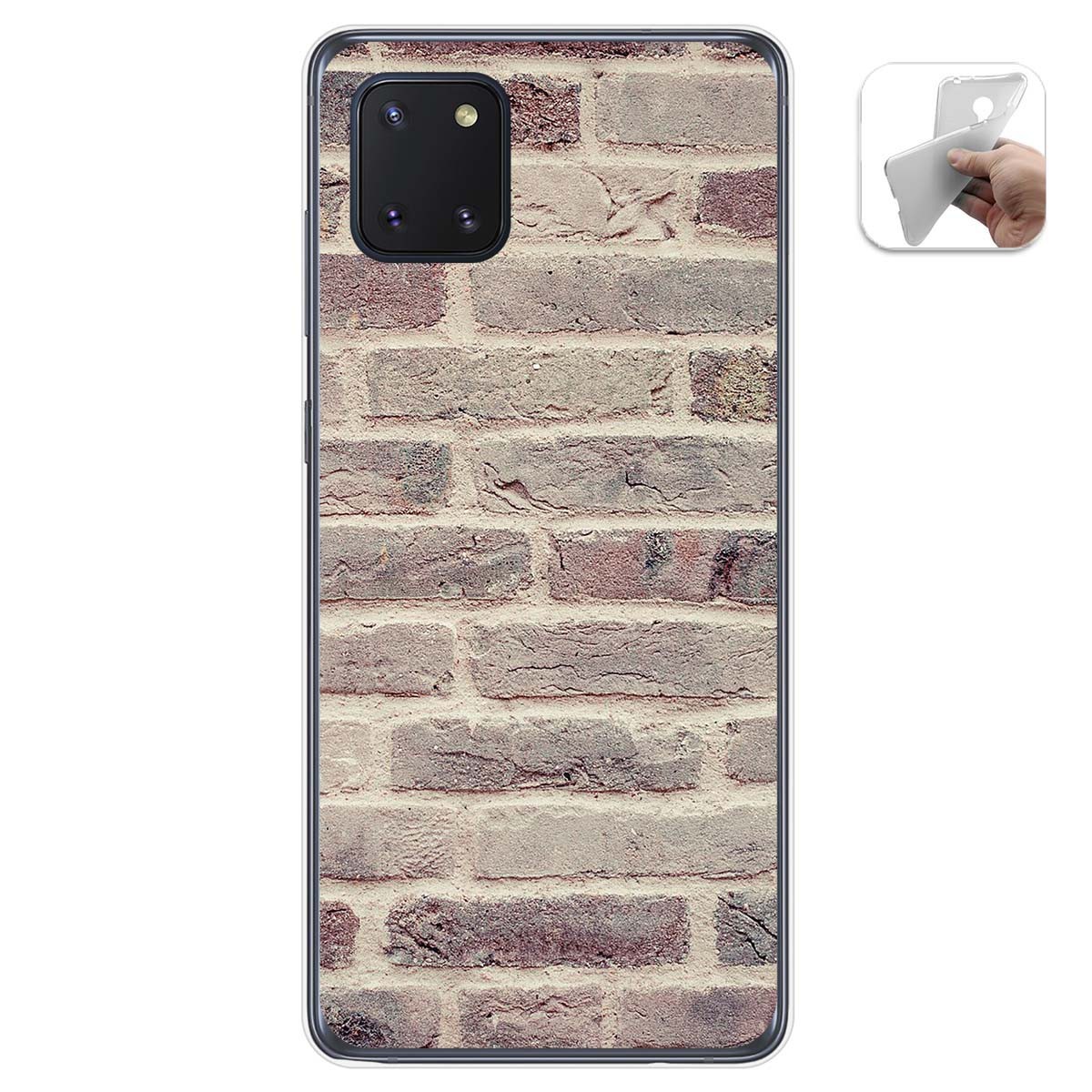 Funda Gel Tpu para Samsung Galaxy Note 10 Lite diseño Ladrillo 01 Dibujos