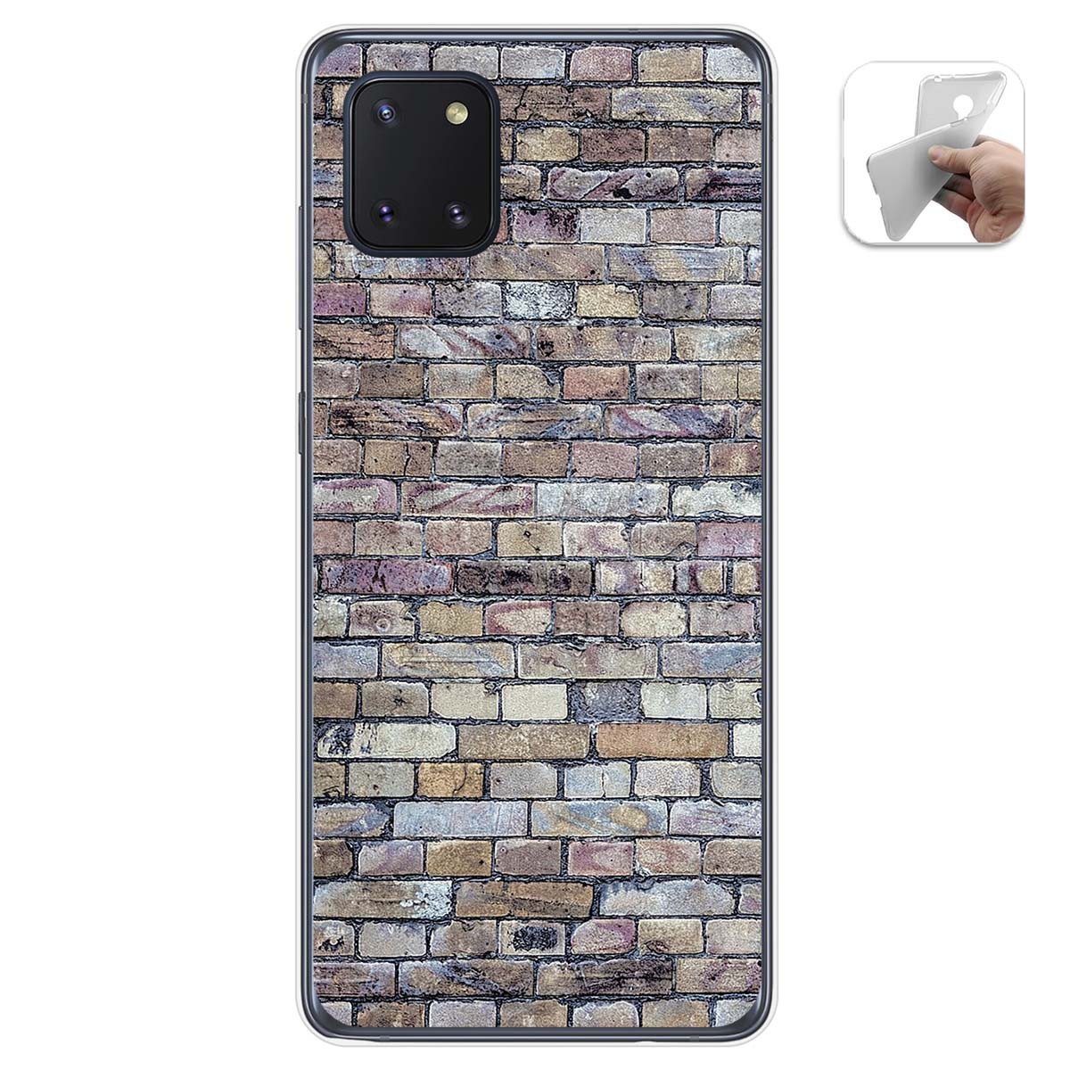 Funda Gel Tpu para Samsung Galaxy Note 10 Lite diseño Ladrillo 02 Dibujos