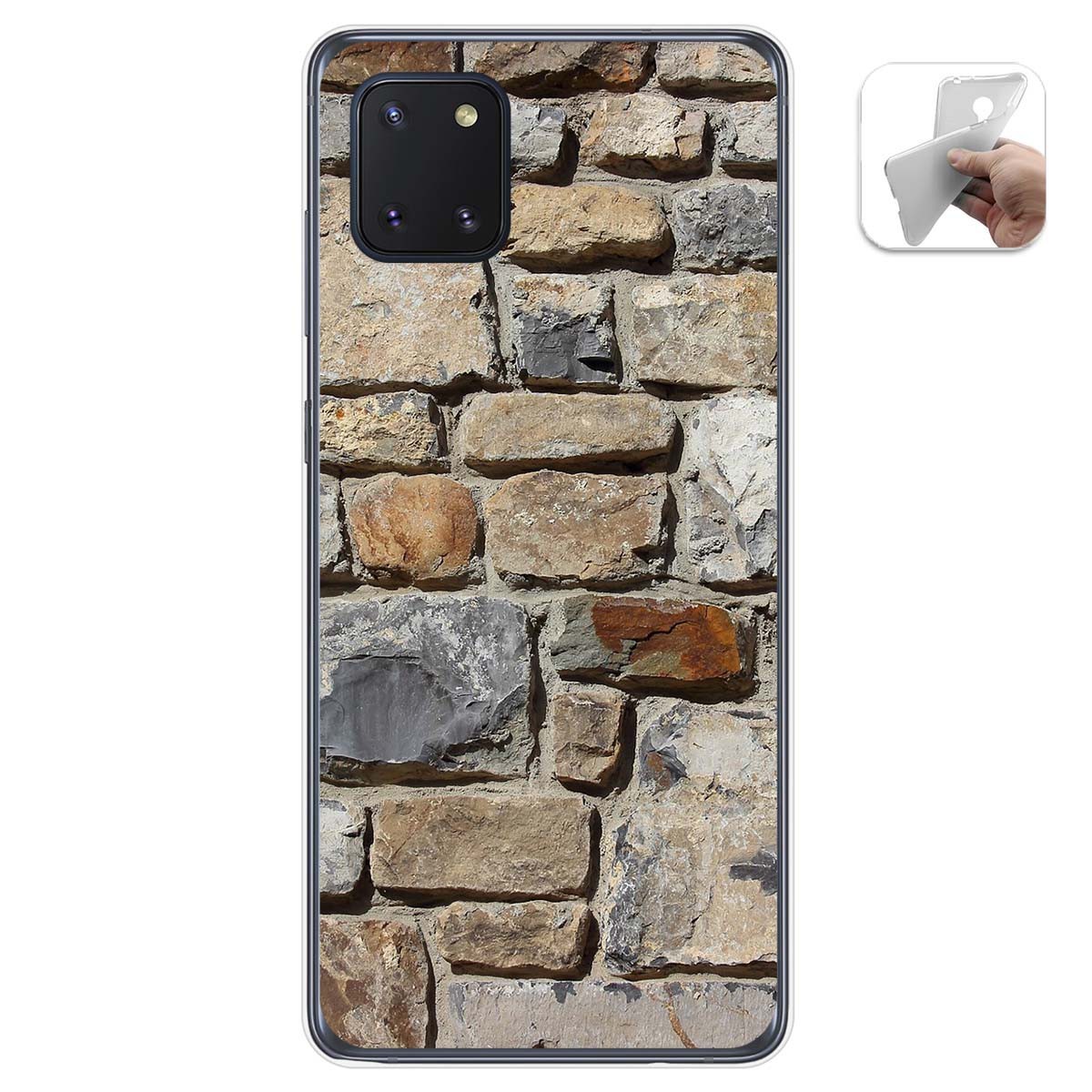 Funda Gel Tpu para Samsung Galaxy Note 10 Lite diseño Ladrillo 03 Dibujos