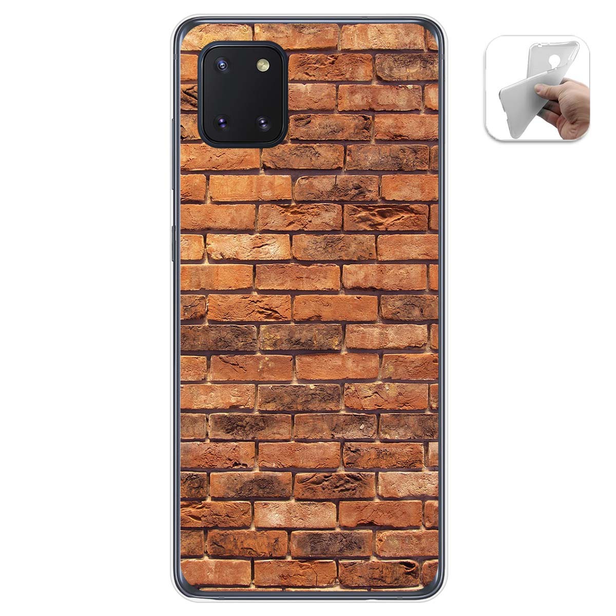 Funda Gel Tpu para Samsung Galaxy Note 10 Lite diseño Ladrillo 04 Dibujos