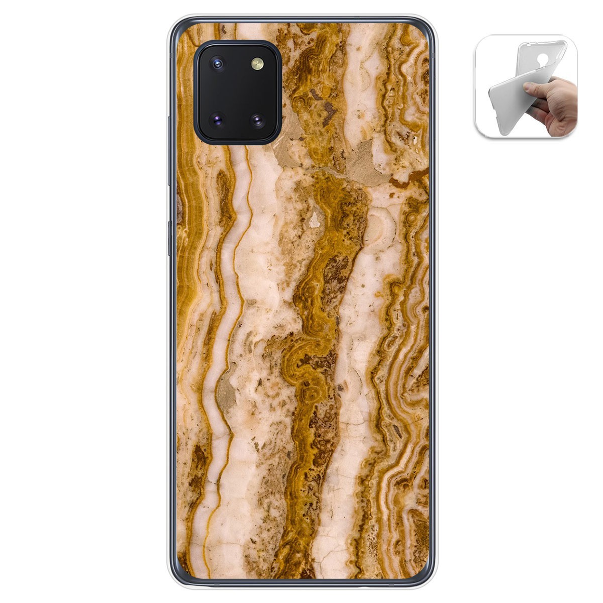 Funda Gel Tpu para Samsung Galaxy Note 10 Lite diseño Mármol 10 Dibujos