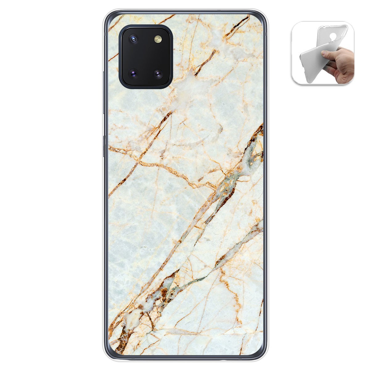 Funda Gel Tpu para Samsung Galaxy Note 10 Lite diseño Mármol 13 Dibujos