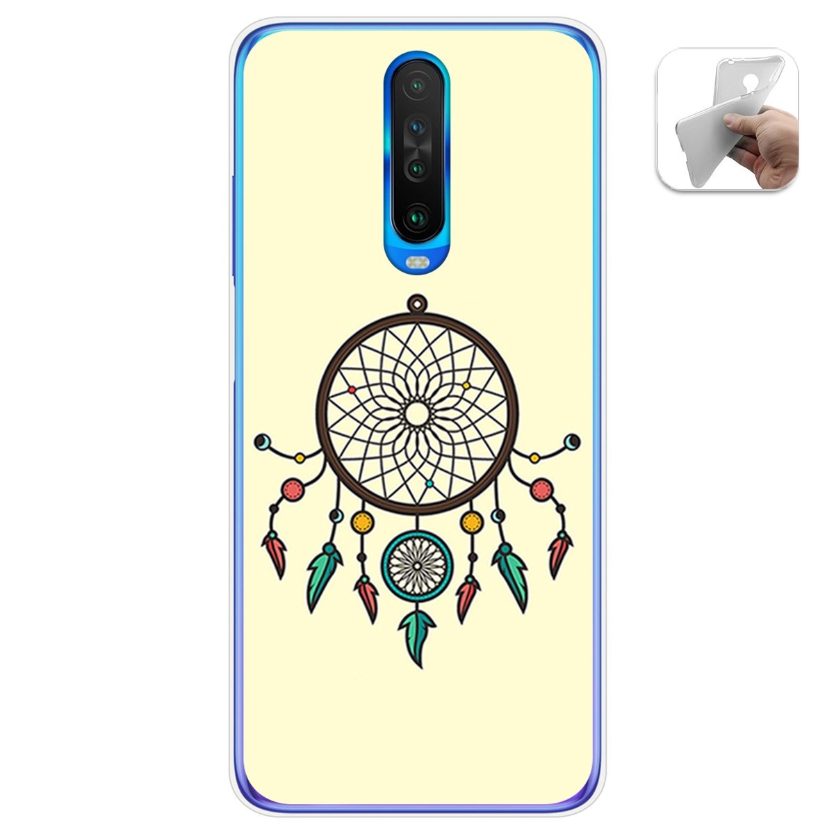 Funda Gel Tpu para Xiaomi Pocophone POCO X2 diseño Atrapasueños Dibujos