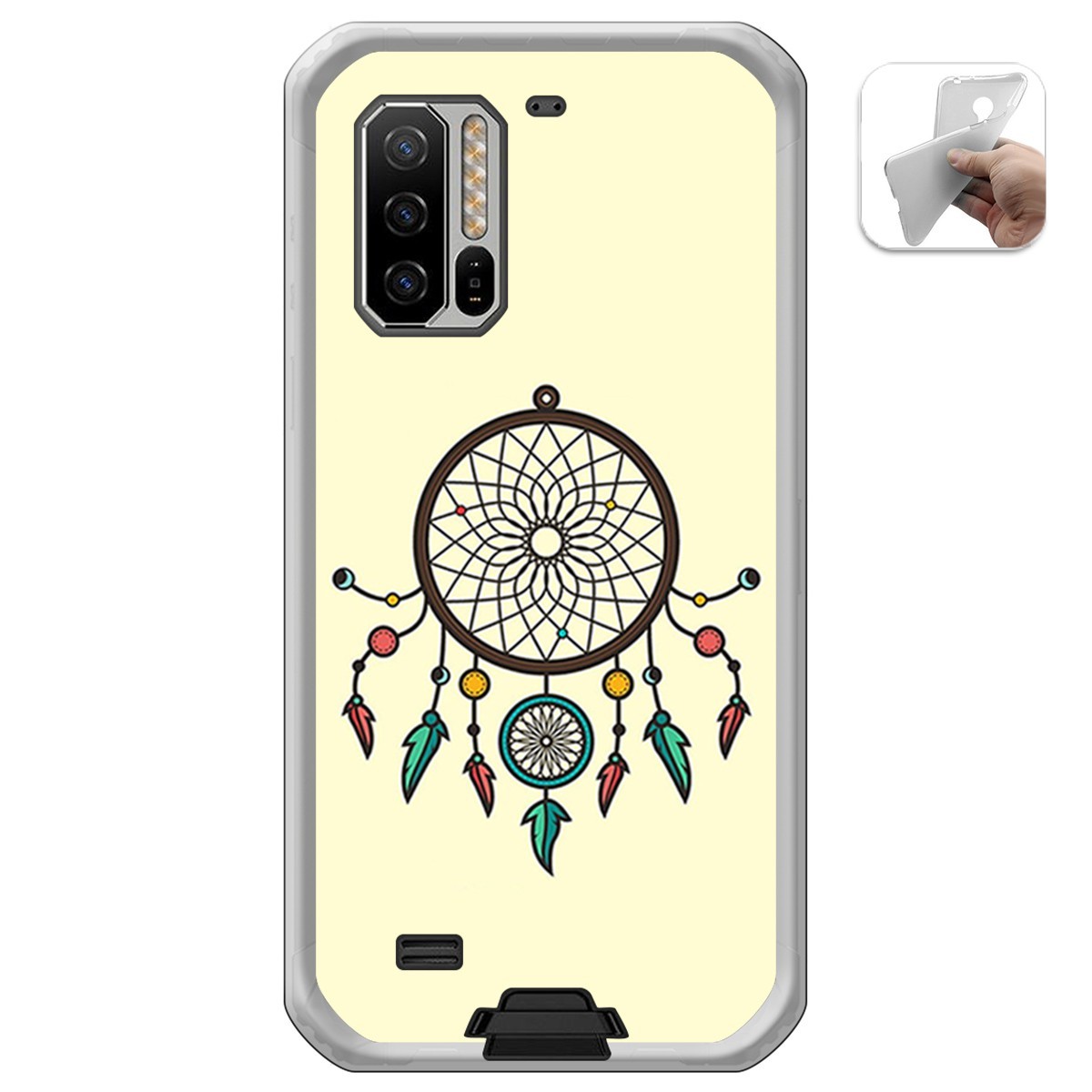 Funda Gel Tpu para Ulefone Armor 7 diseño Atrapasueños Dibujos
