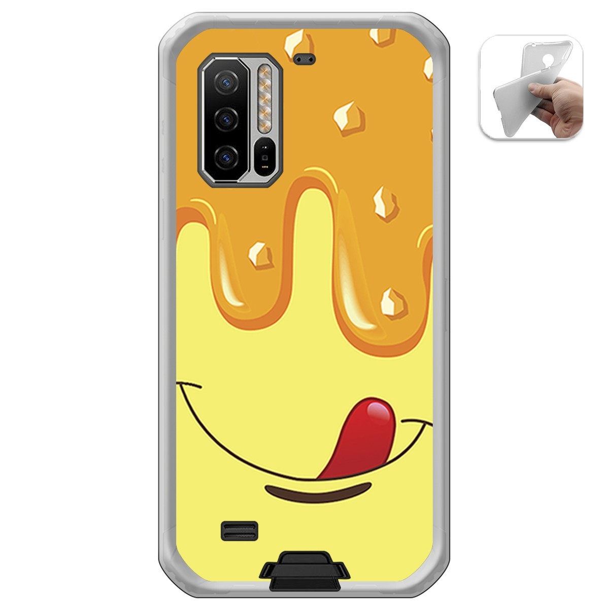 Funda Gel Tpu para Ulefone Armor 7 diseño Helado Vainilla Dibujos