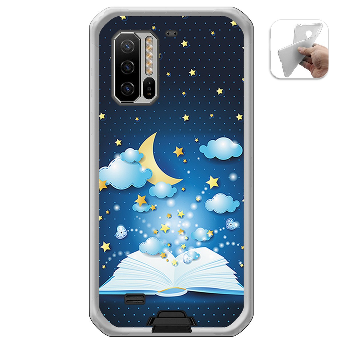 Funda Gel Tpu para Ulefone Armor 7 diseño Libro Cuentos Dibujos