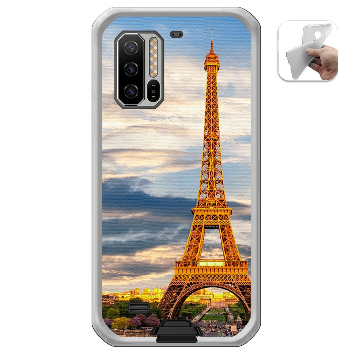 Funda Gel Tpu para Ulefone Armor 7 diseño Paris Dibujos