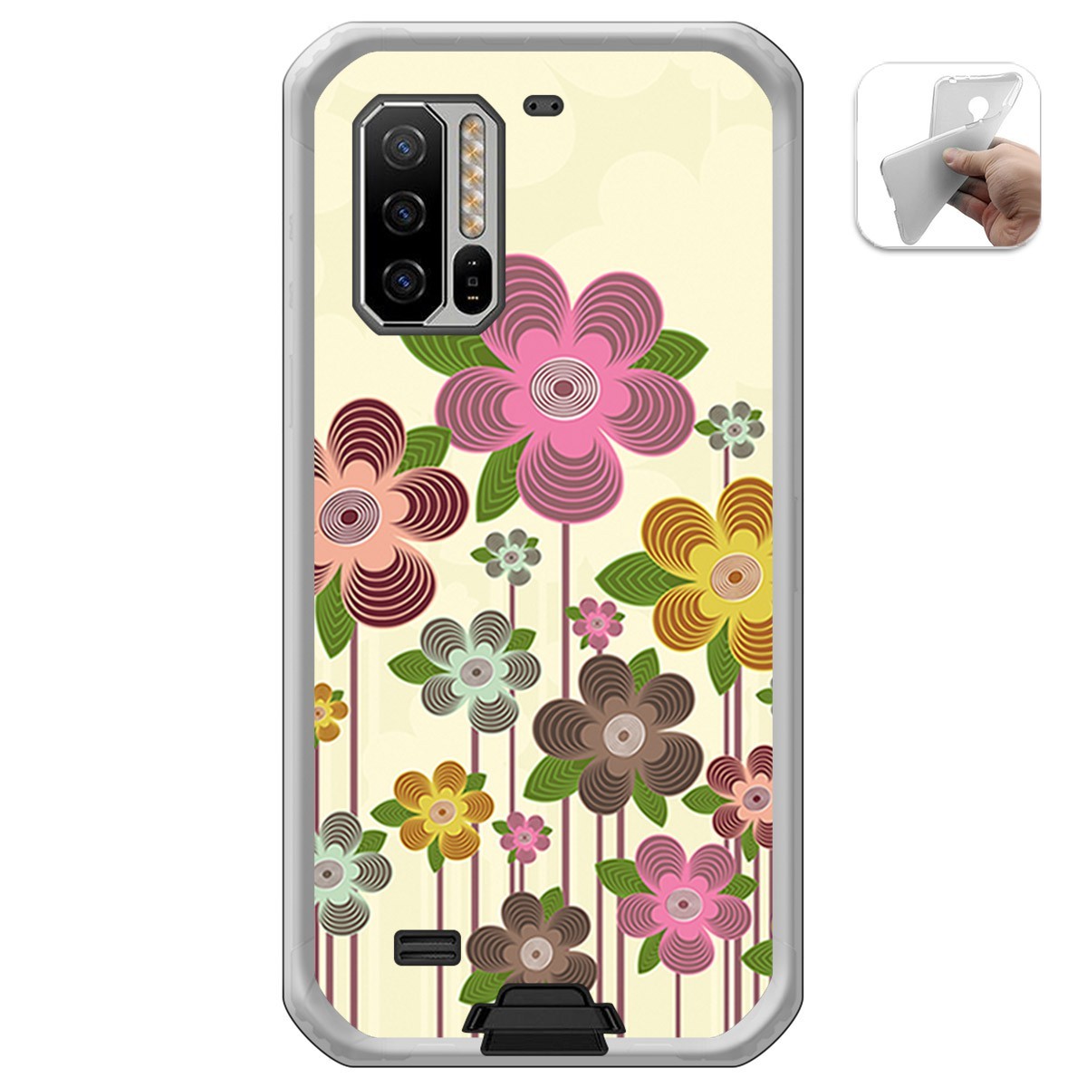 Funda Gel Tpu para Ulefone Armor 7 diseño Primavera En Flor Dibujos