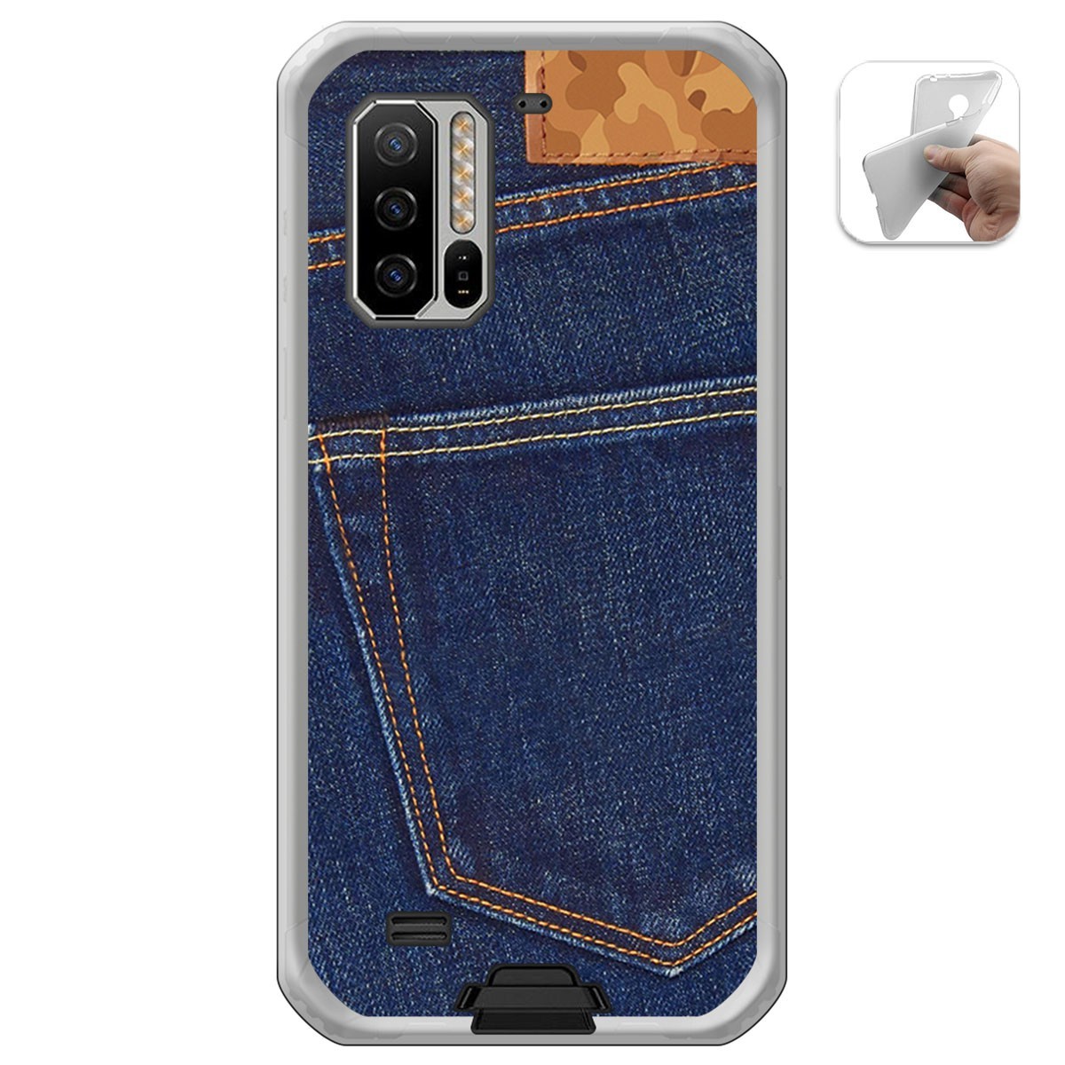 Funda Gel Tpu para Ulefone Armor 7 diseño Vaquero Dibujos