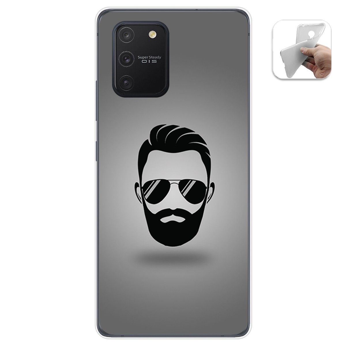 Funda Gel Tpu para Samsung Galaxy S10 Lite diseño Barba Dibujos
