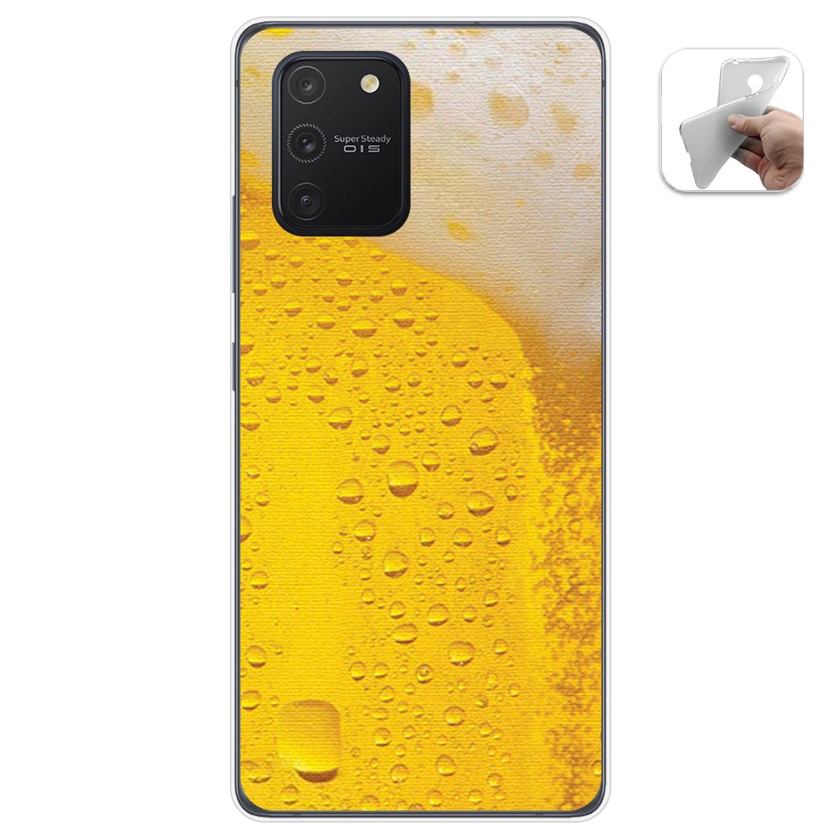 Funda Gel Tpu para Samsung Galaxy S10 Lite diseño Cerveza Dibujos