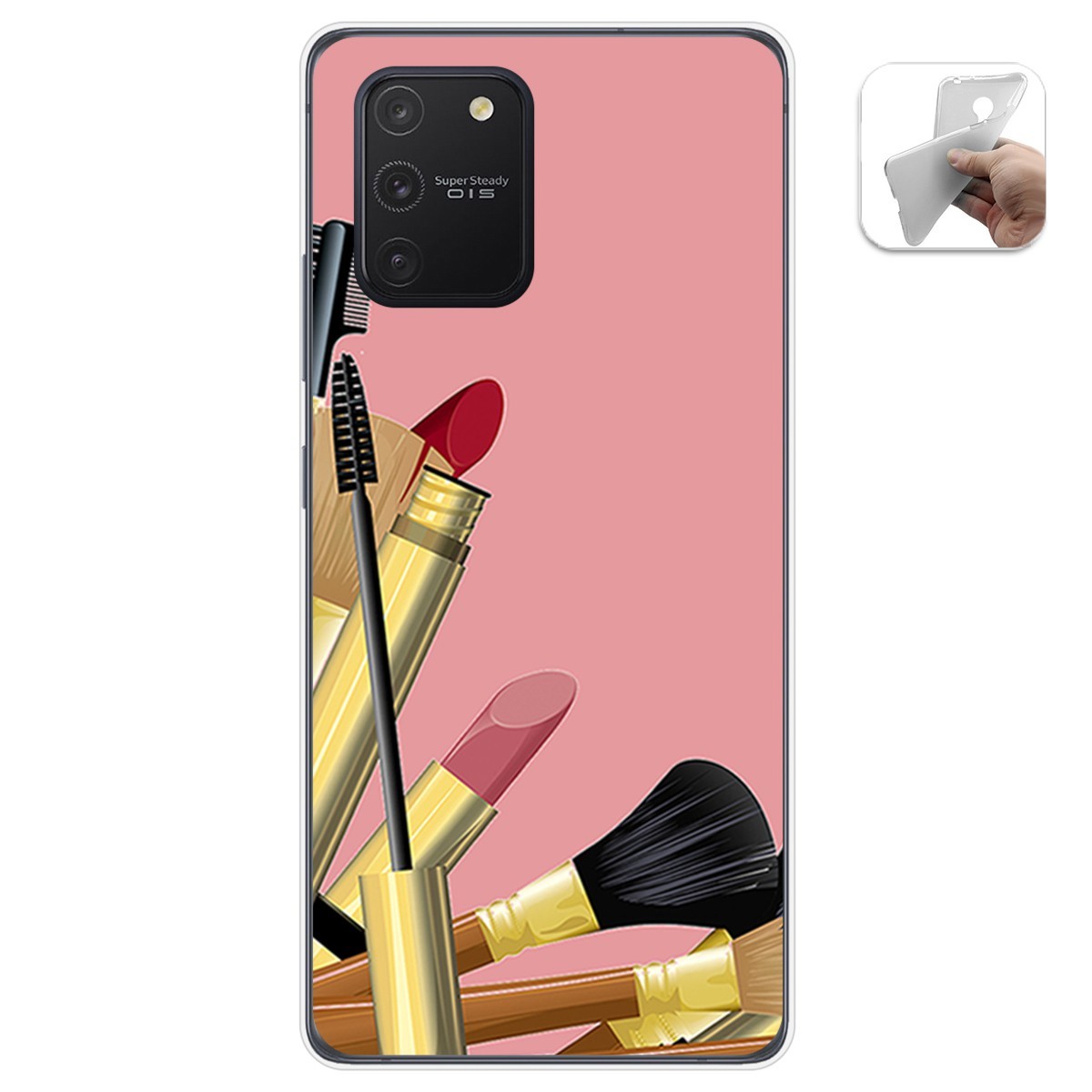Funda Gel Tpu para Samsung Galaxy S10 Lite diseño Brochas Dibujos