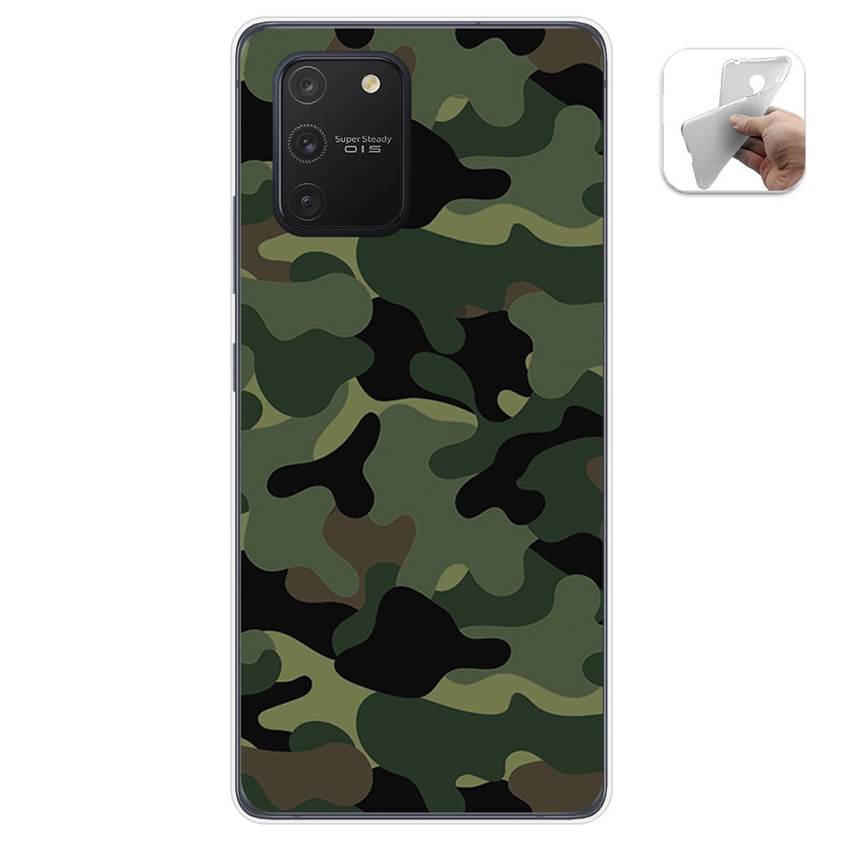 Funda Gel Tpu para Samsung Galaxy S10 Lite diseño Camuflaje Dibujos