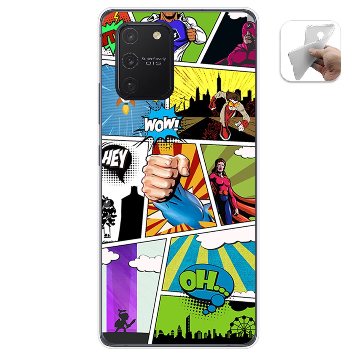 Funda Gel Tpu para Samsung Galaxy S10 Lite diseño Comic Dibujos