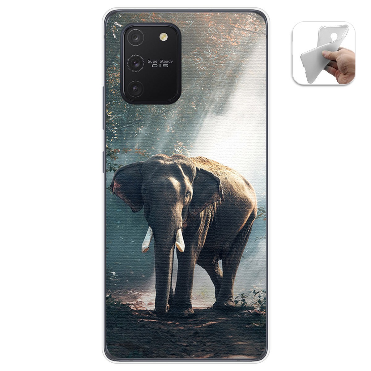 Funda Gel Tpu para Samsung Galaxy S10 Lite diseño Elefante Dibujos