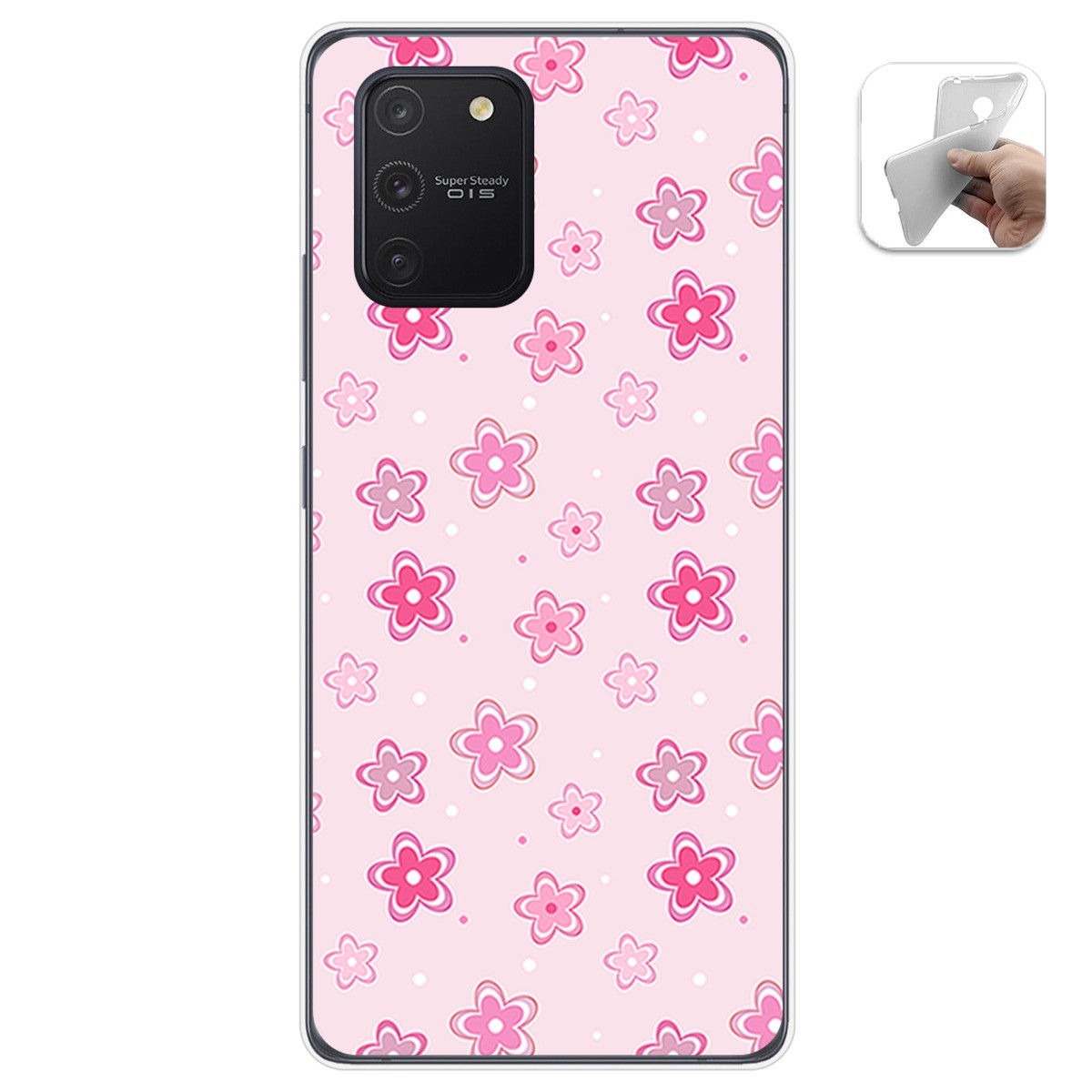 Funda Gel Tpu para Samsung Galaxy S10 Lite diseño Flores Dibujos