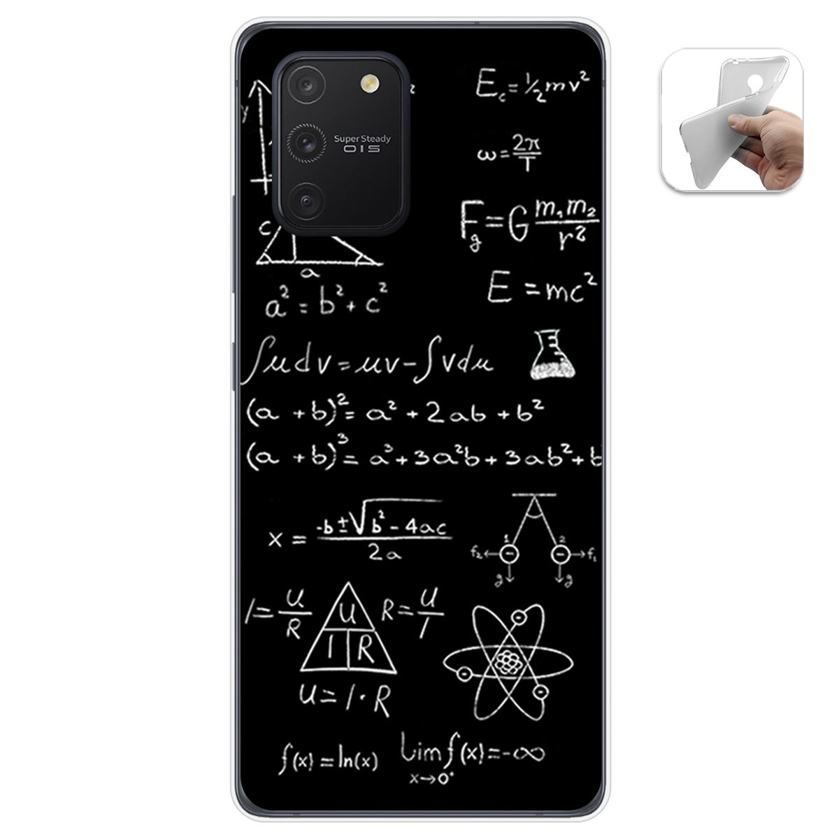 Funda Gel Tpu para Samsung Galaxy S10 Lite diseño Formulas Dibujos