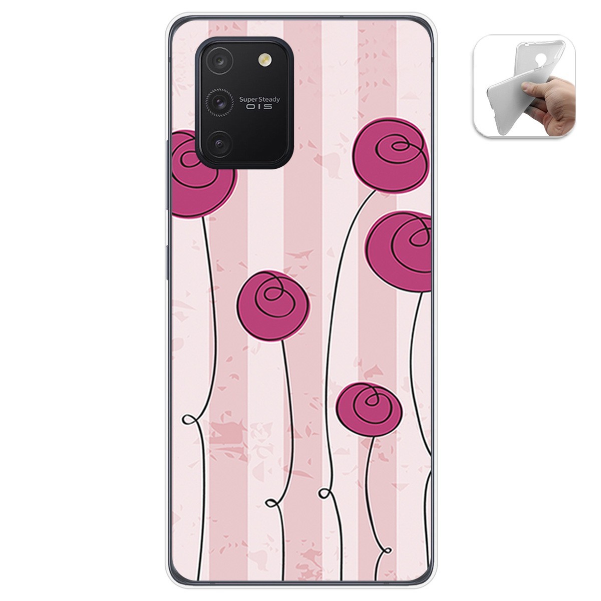 Funda Gel Tpu para Samsung Galaxy S10 Lite diseño Flores Vintage Dibujos