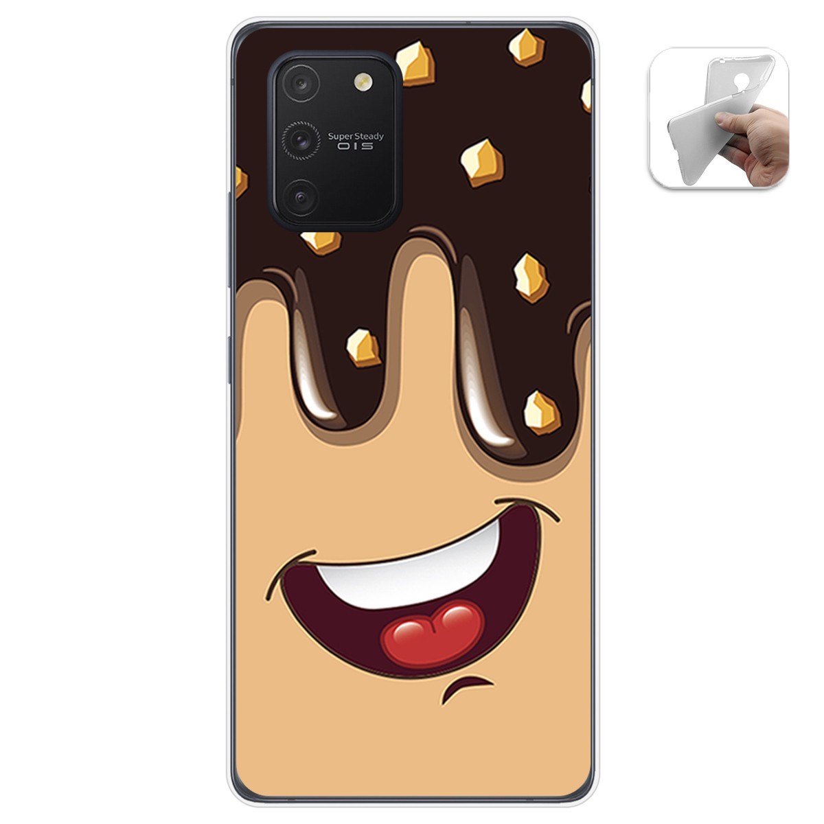 Funda Gel Tpu para Samsung Galaxy S10 Lite diseño Helado Chocolate Dibujos