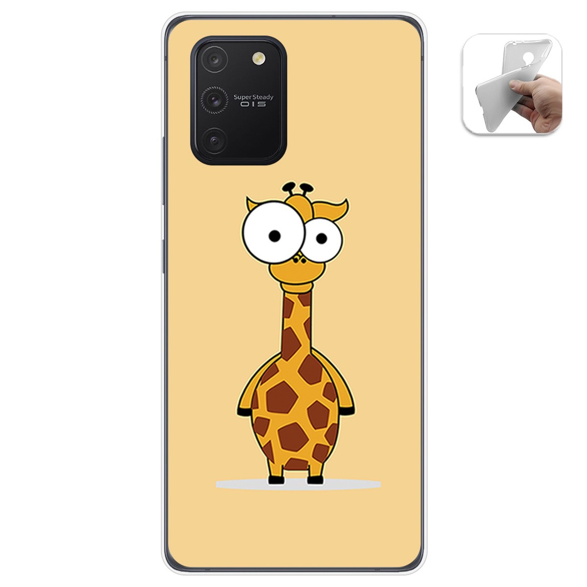Funda Gel Tpu para Samsung Galaxy S10 Lite diseño Jirafa Dibujos
