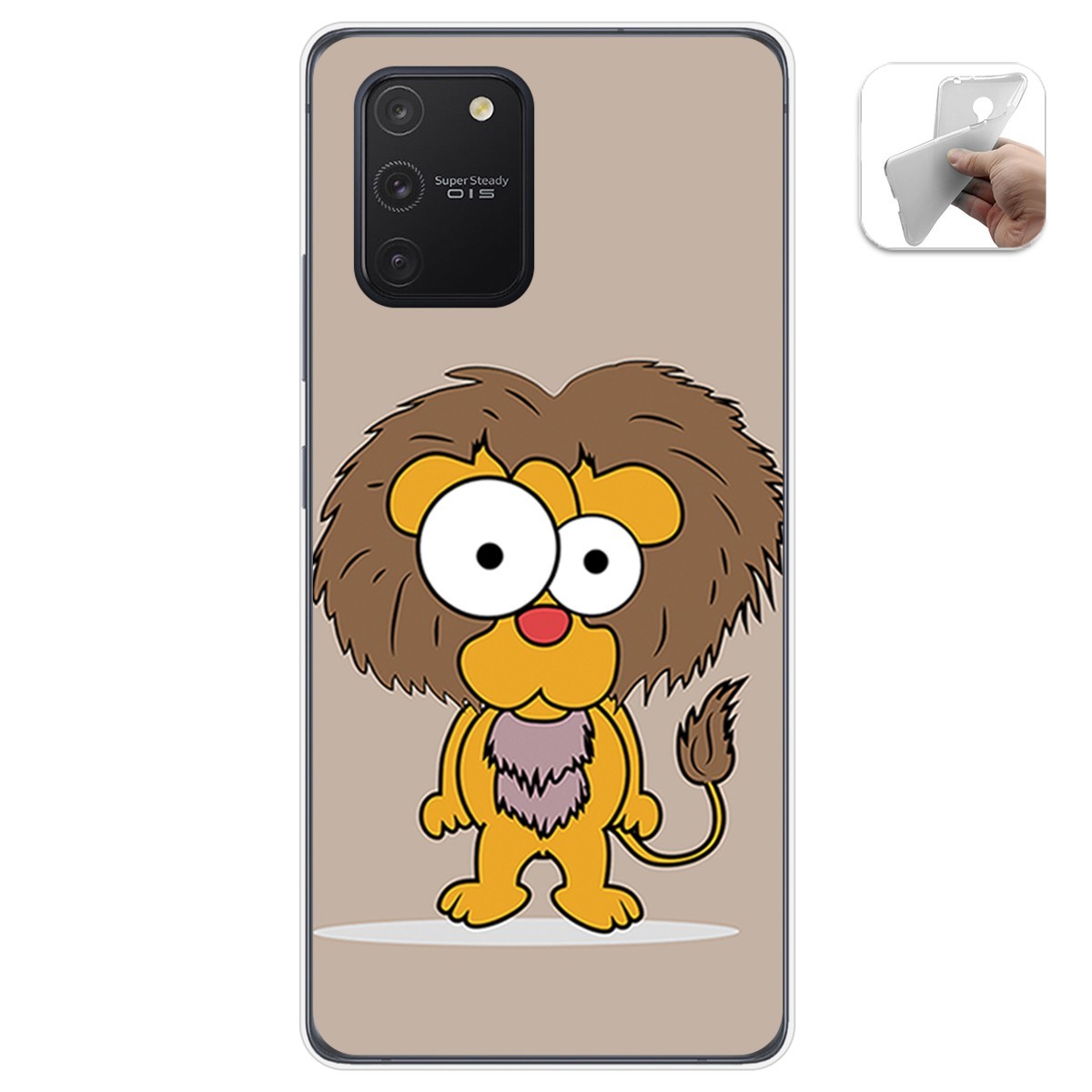 Funda Gel Tpu para Samsung Galaxy S10 Lite diseño Leon Dibujos