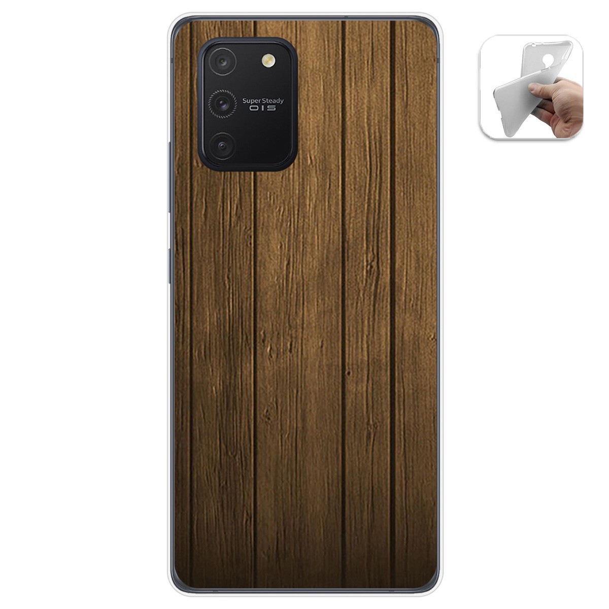 Funda Gel Tpu para Samsung Galaxy S10 Lite diseño Madera Dibujos